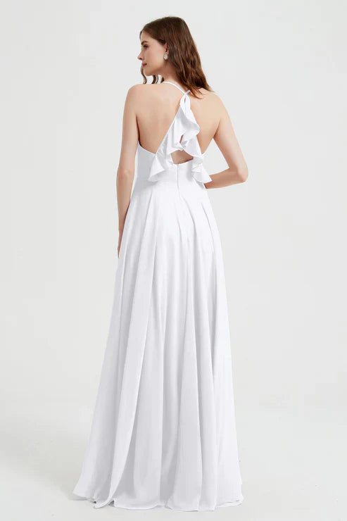 Elegáns chiffon estélyi ruha