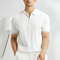 Polo de manga corta con cremallera para hombre