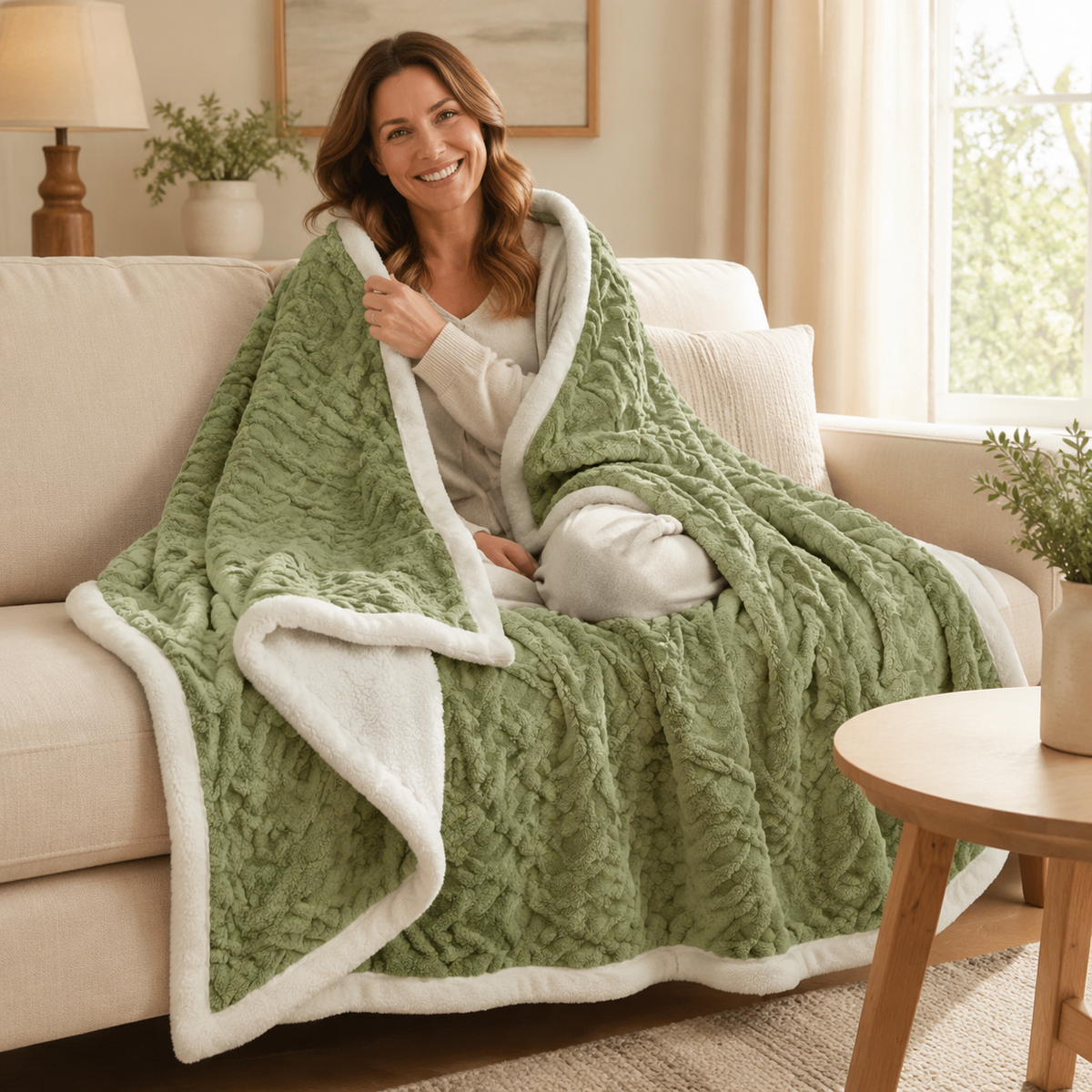 Blødt Fleece Tæppe til Sofa og Seng – 6 Størrelser