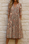Elegant dress with V-neckline