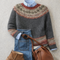 Heritage Nordisk Sweter Knitowany