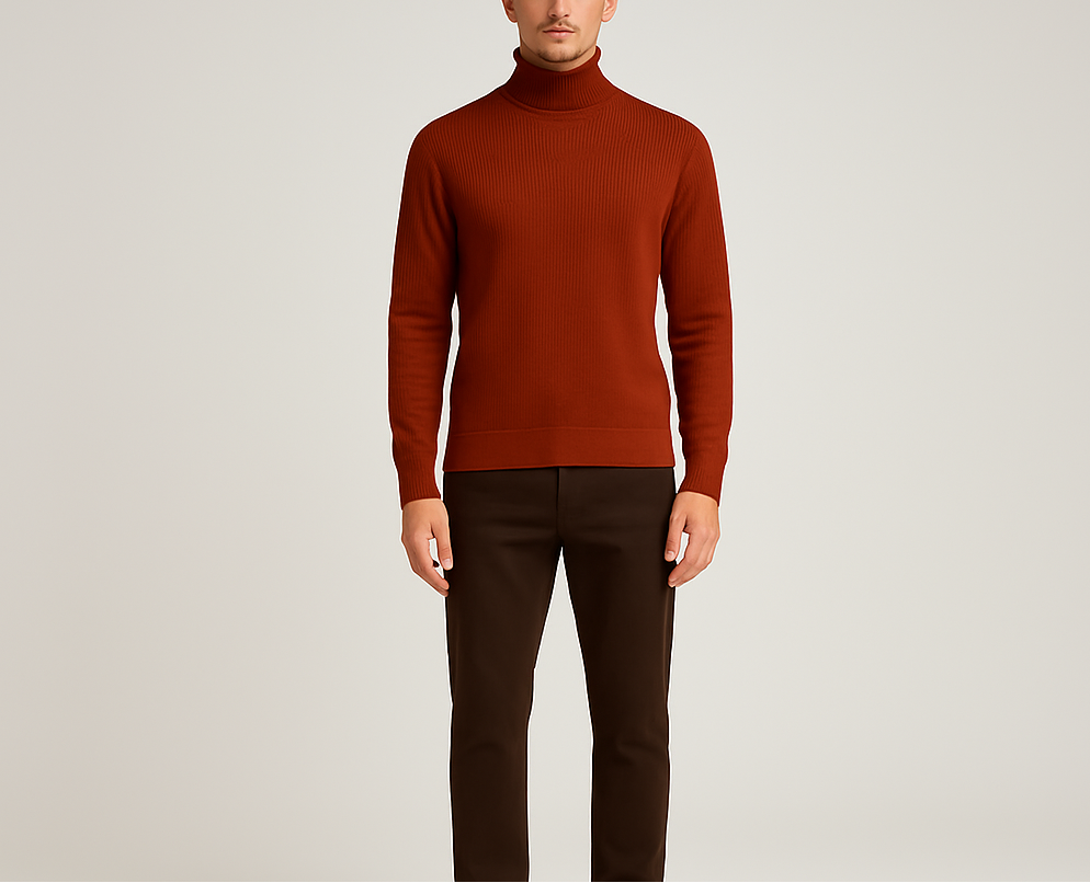 Bellivaro ανδρικό πουλόβερ με ζιβάγκο για καθημερινή χρήση