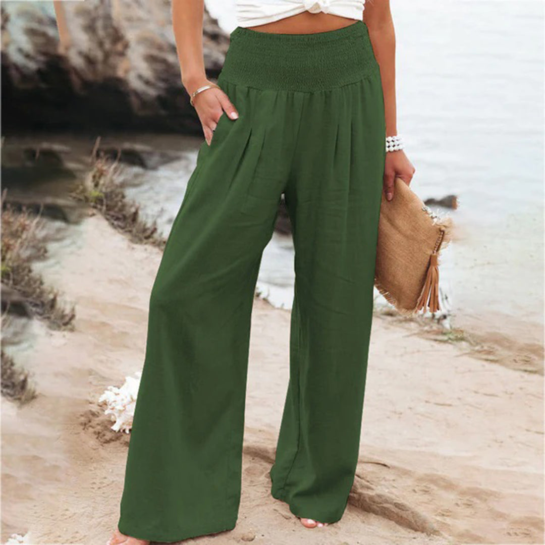 Elastische Linnen Zomerbroek voor Dames