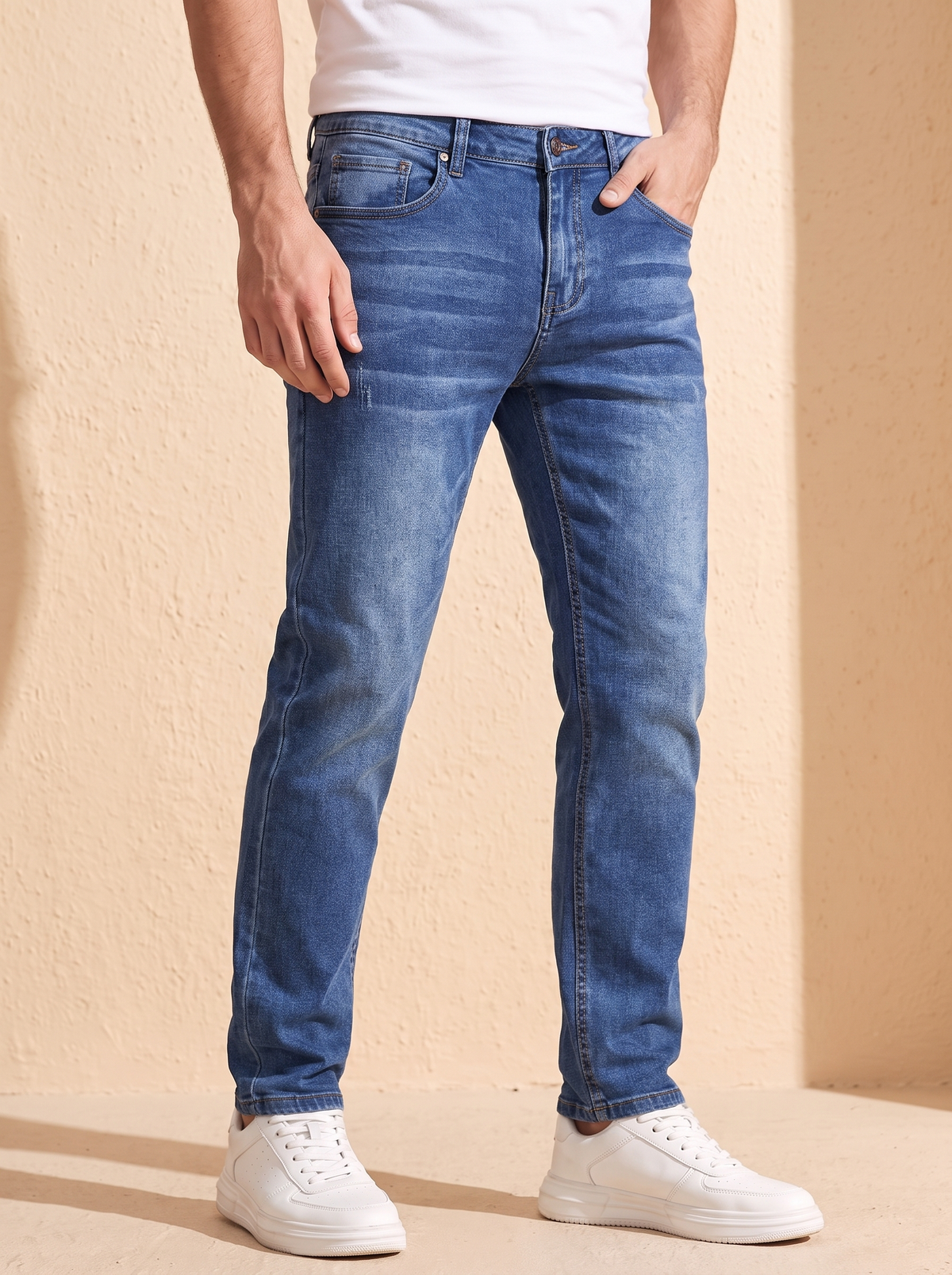 Stretch Jeans til Mænd med Normal Pasform