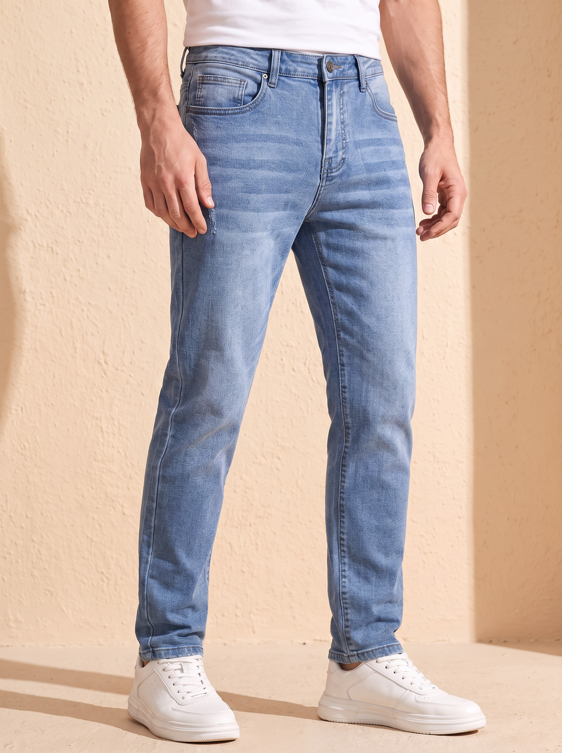 Stretch Jeans til Mænd med Normal Pasform