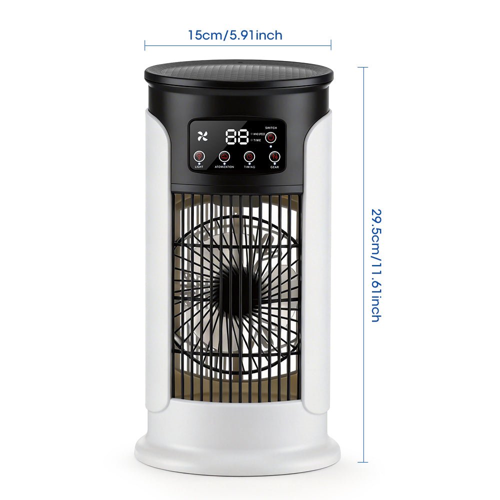 FreshWind 3-i-1 Luftkøler med Luftfugter og LED