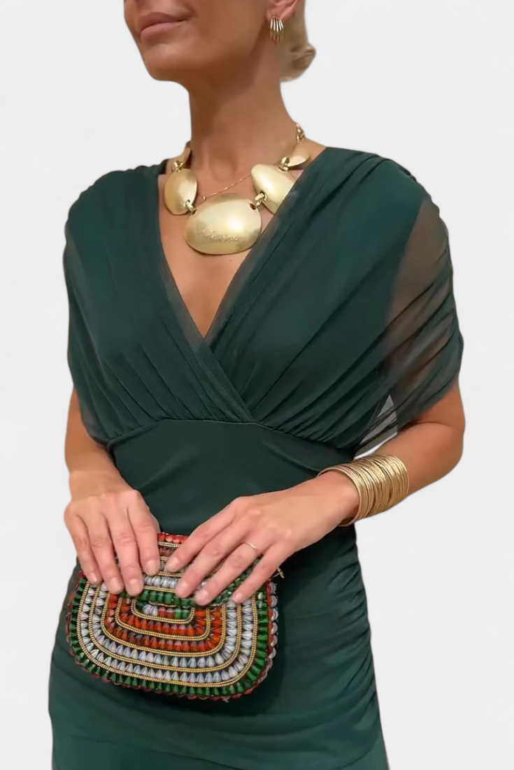 Kvinders Bryllupsgæst Elegant Off-Shoulder Aftenkjole