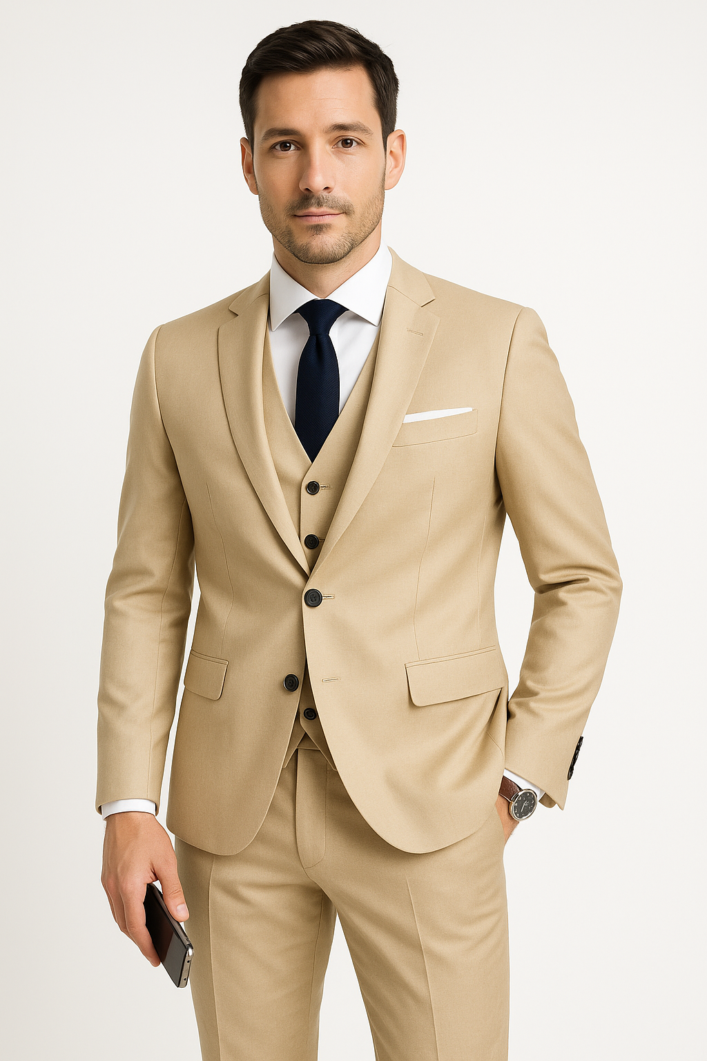 Evert | Ensemble trois pièces homme avec blazer, gilet et pantalon pour occasions festives et élégantes d'automne