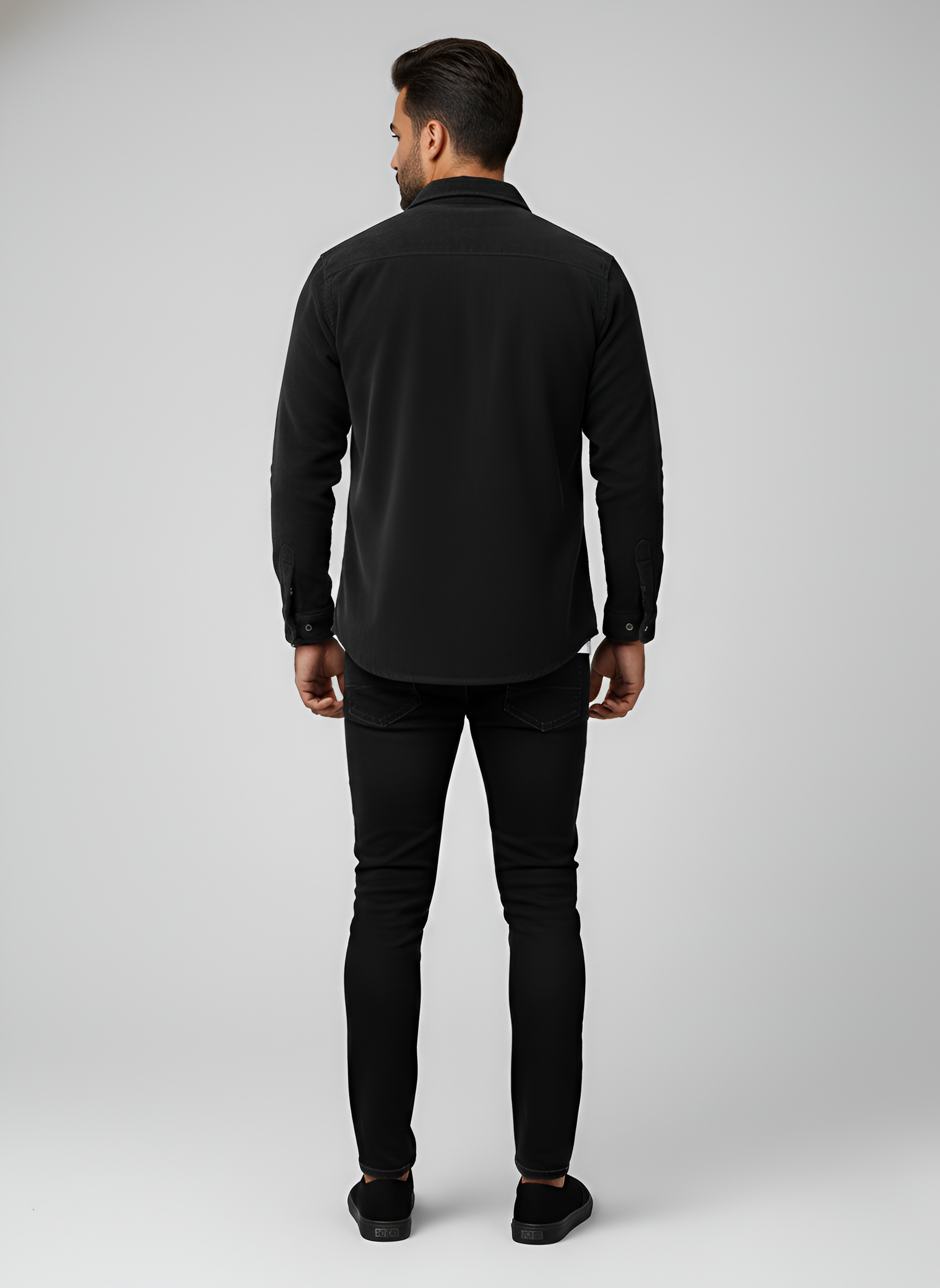 Bellivaro ανδρικό πουκάμισο κορντόρι από βαμβάκι casual με μακριά μανίκια