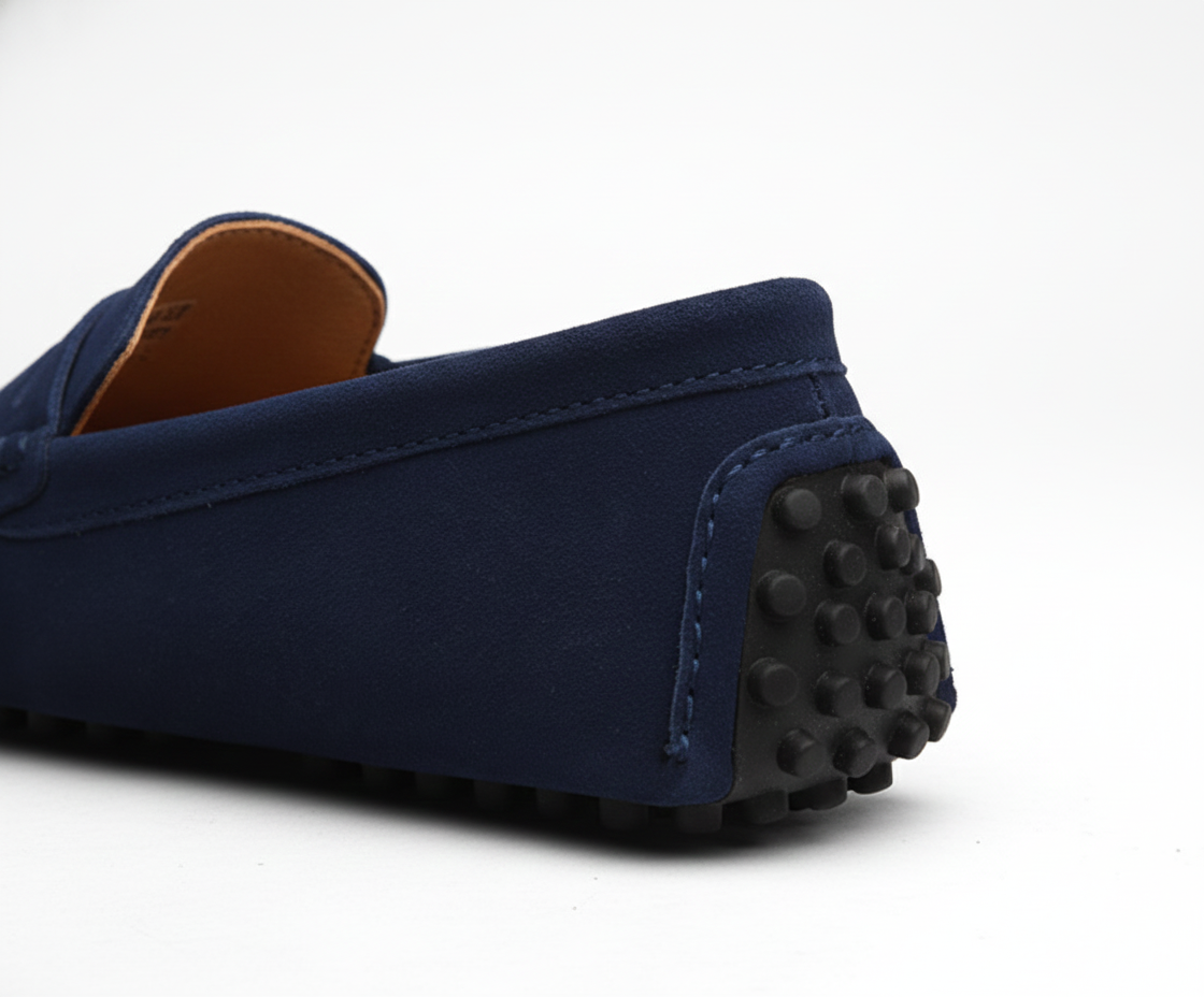 Bellivaro herre loafers i ruskind til komfort og hverdagsbrug