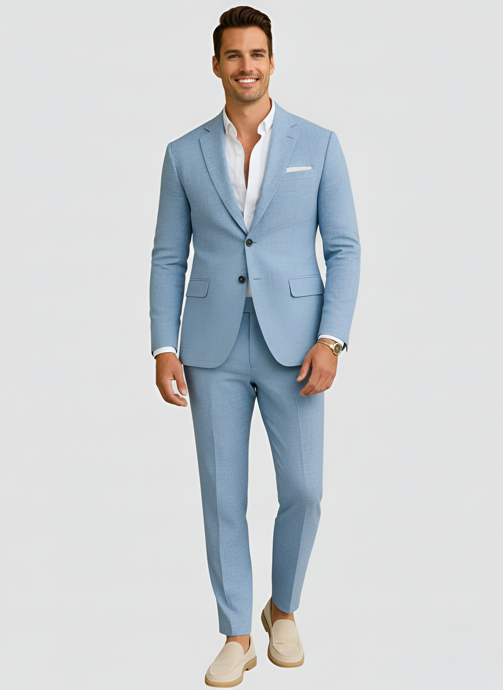 Bellivaro Pánsky oblek z vlnenej zmesi Slim Fit