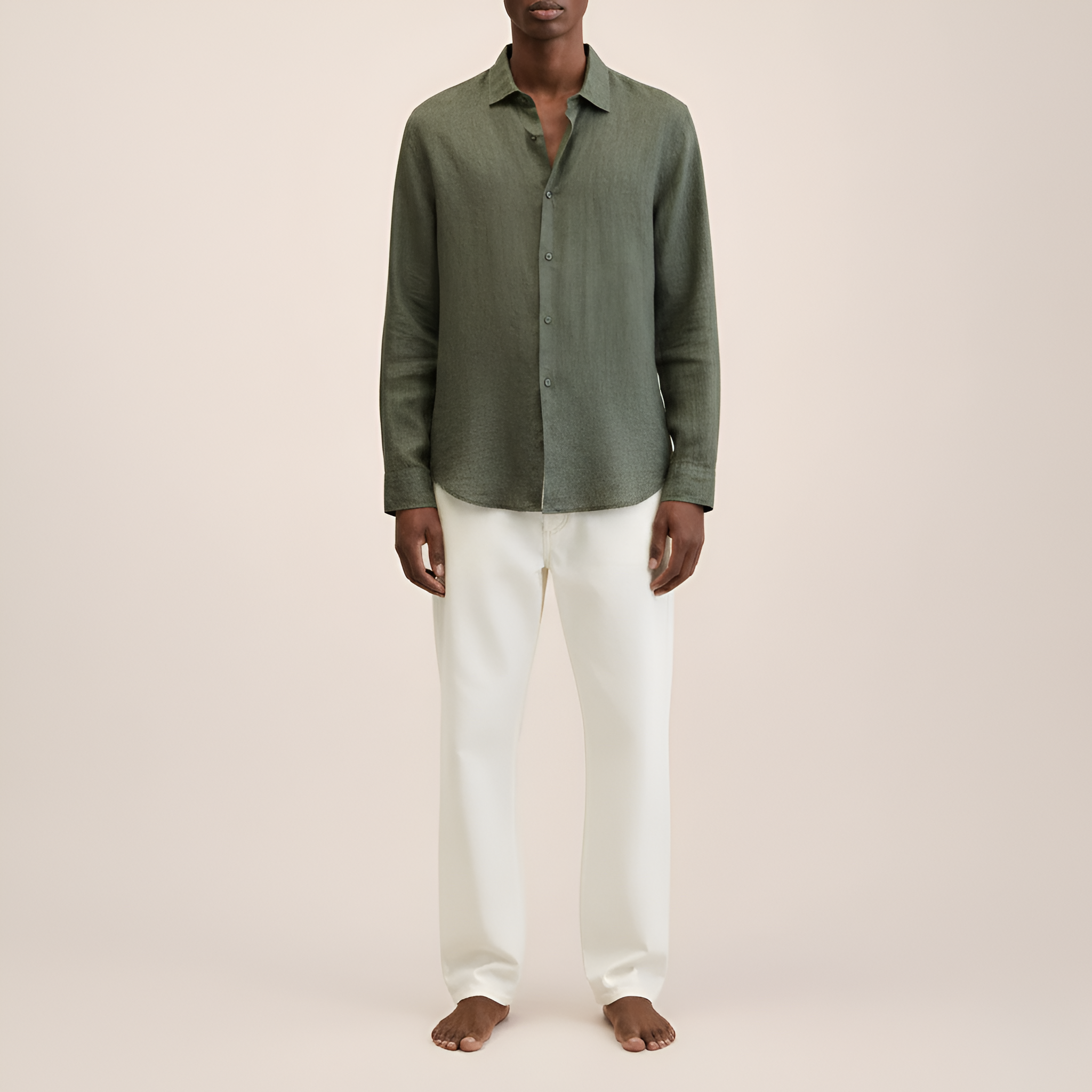 Bellivaro ανδρικό πουκάμισο από λινό μακρυμάνικο casual εφαρμογή