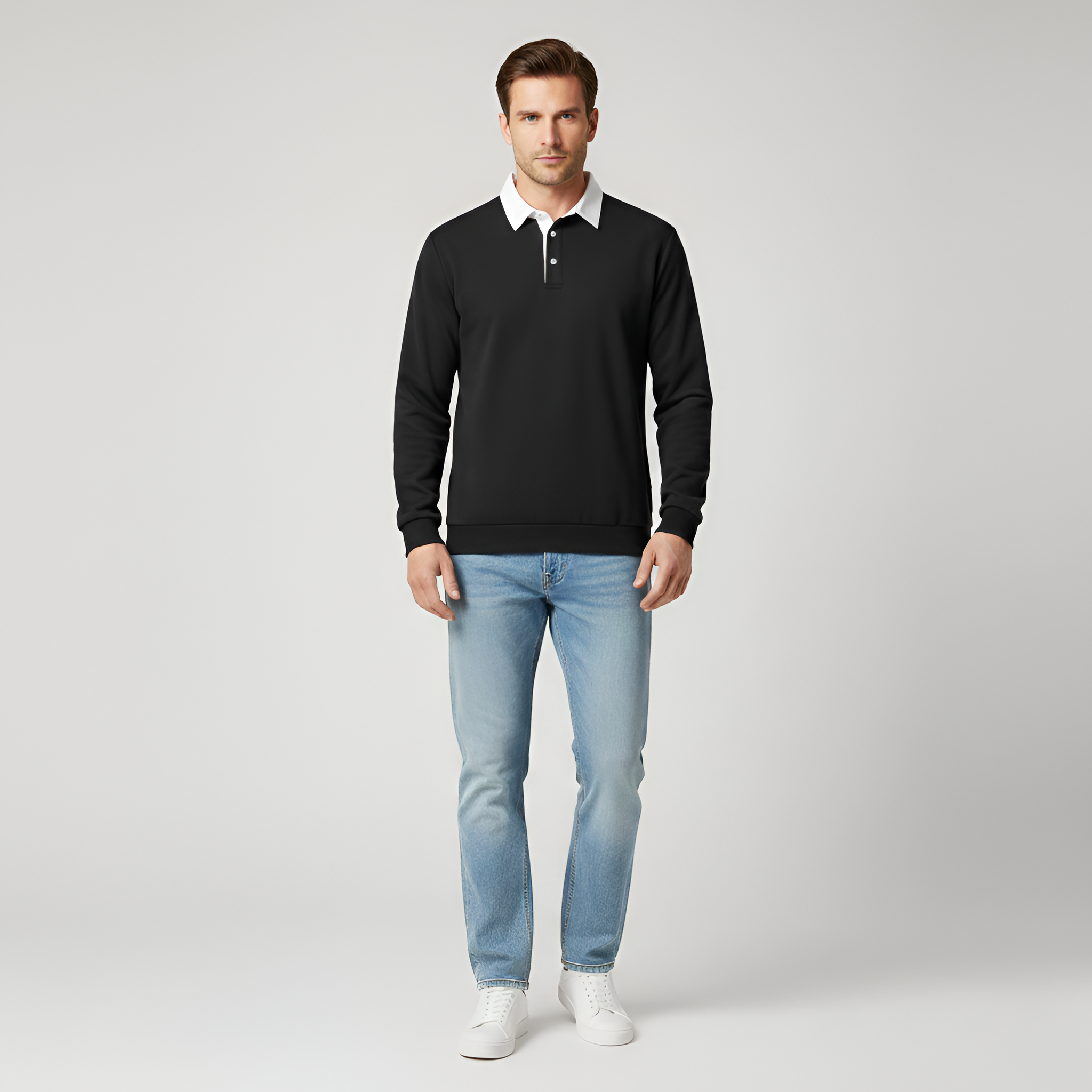 Bellivaro ανδρική πόλο μπλούζα από βαμβάκι με γιακά