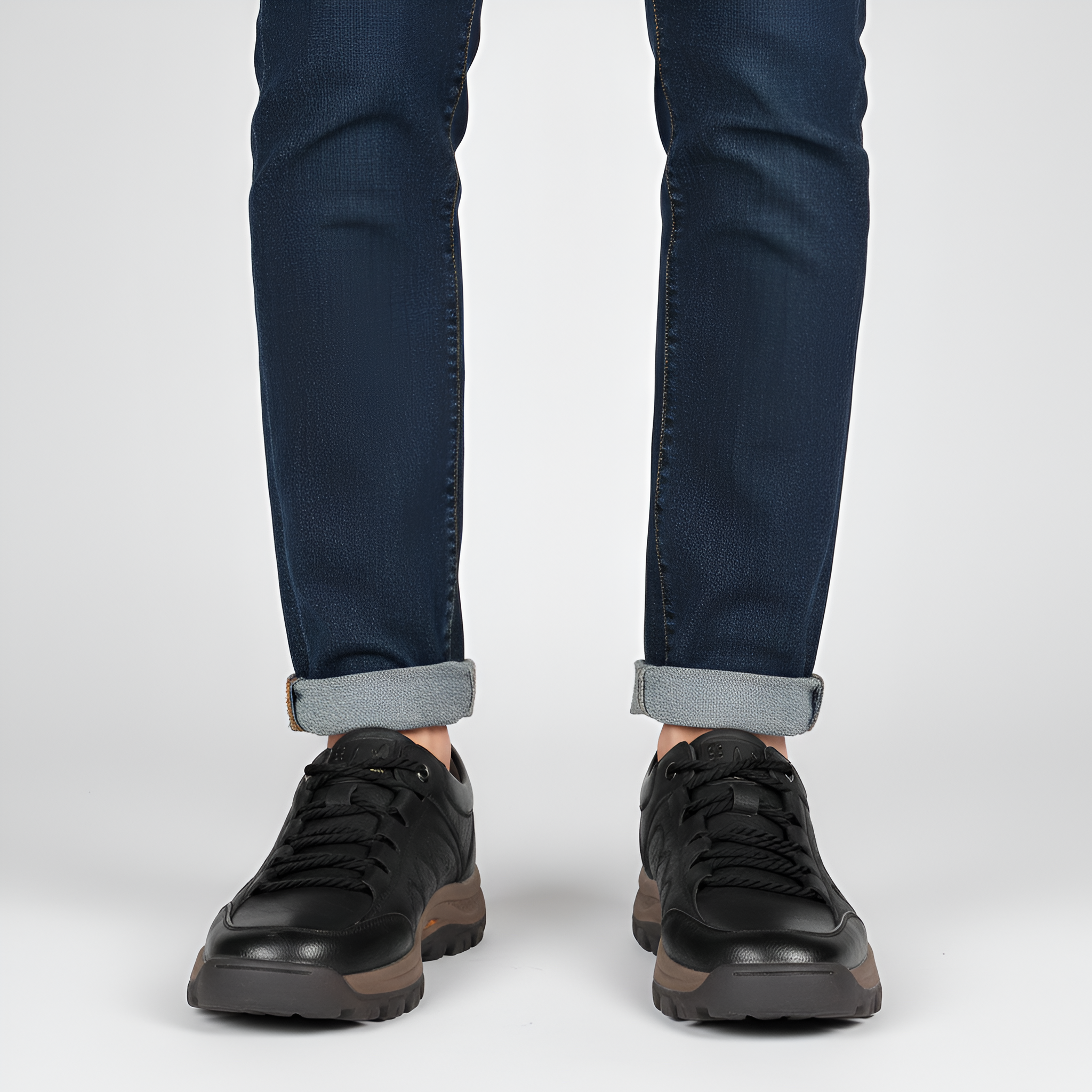 Bellivaro herre læder sneakers med skridsikker sål