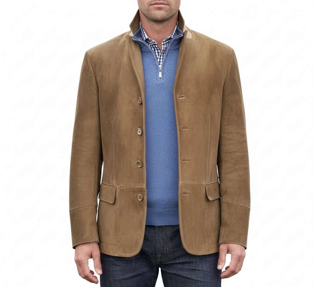 Bellivaro ανδρικό δερμάτινο μπουφάν κλασικός σχεδιασμός