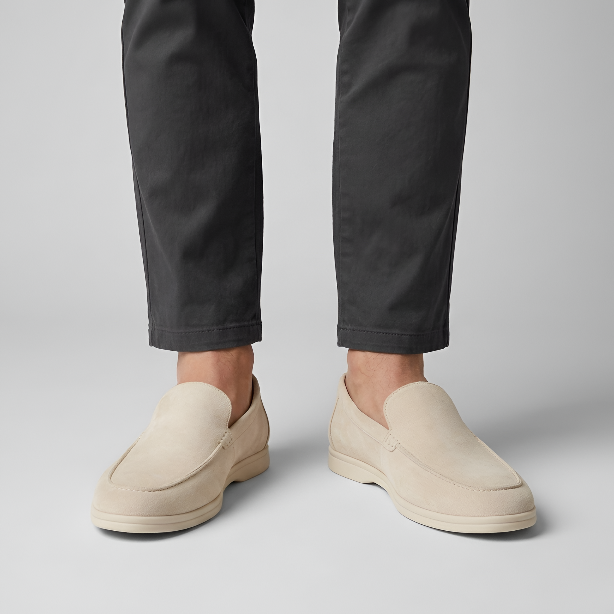 Veroux Mode | Mocasines de ante para hombre – Elegancia Old Money, Sofisticación atemporal en calzado