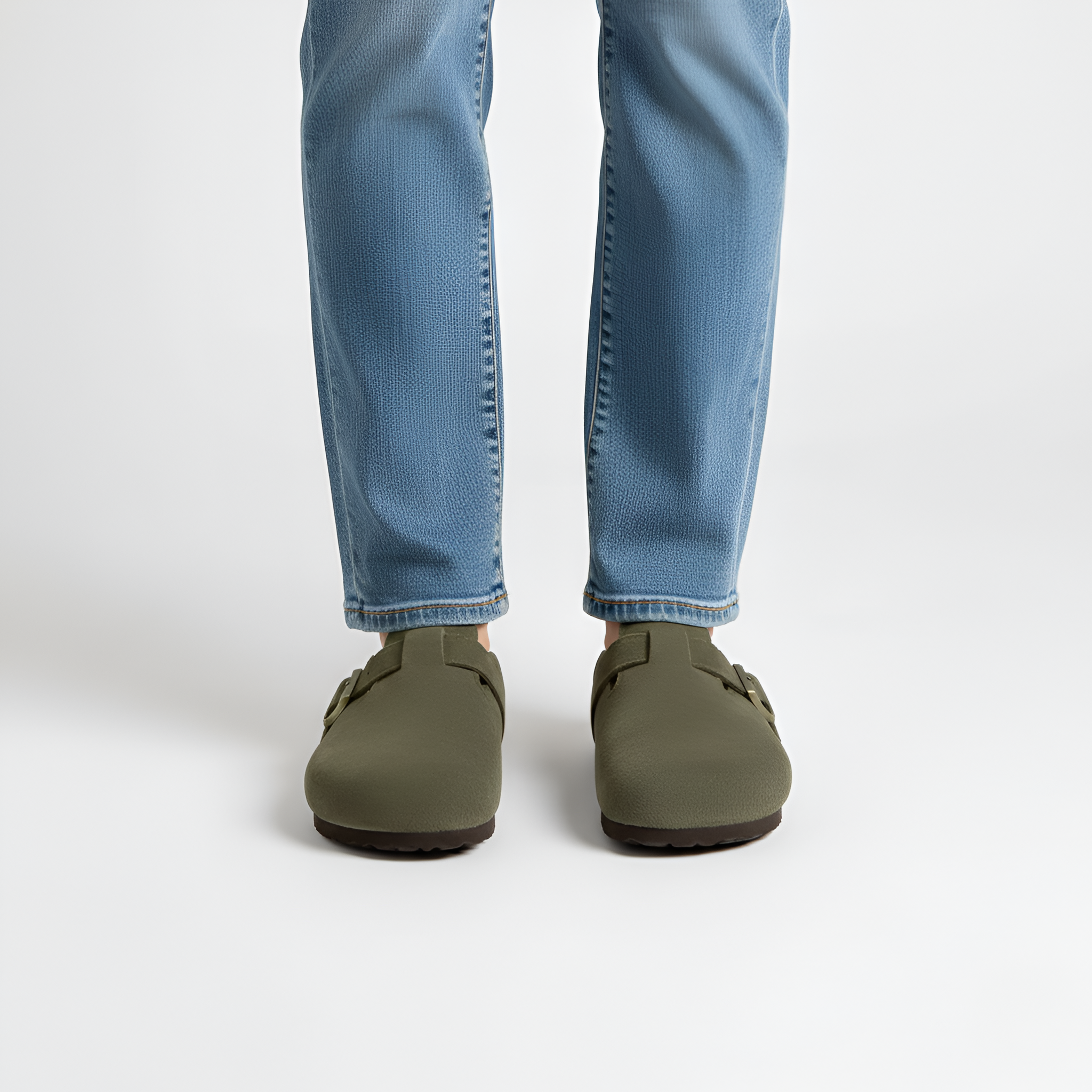 Bellivaro pánske papuče z brúseného semišu s prackou a pohodlnou stielkou