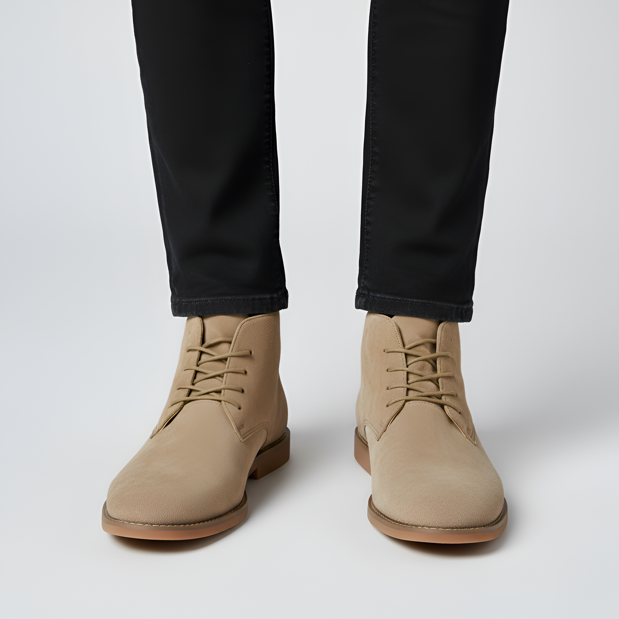 Bellivaro férfi velúr chukka csizma fűzővel