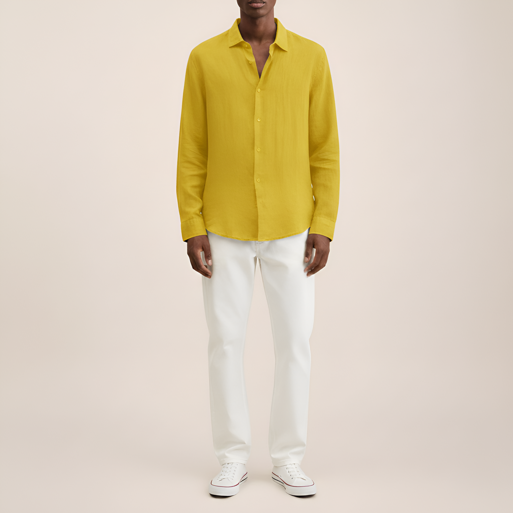 Bellivaro ανδρικό πουκάμισο από λινό μακρυμάνικο casual εφαρμογή