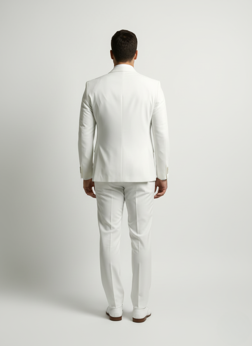 Costume homme Bellivaro en mélange de laine coupe slim avec gilet et veste