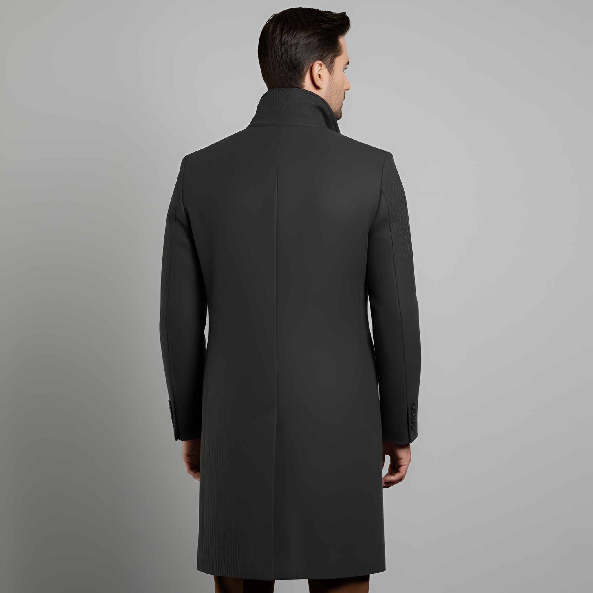 Bellivaro ανδρικό παλτό από μείγμα μαλλιού με κλασική εφαρμογή