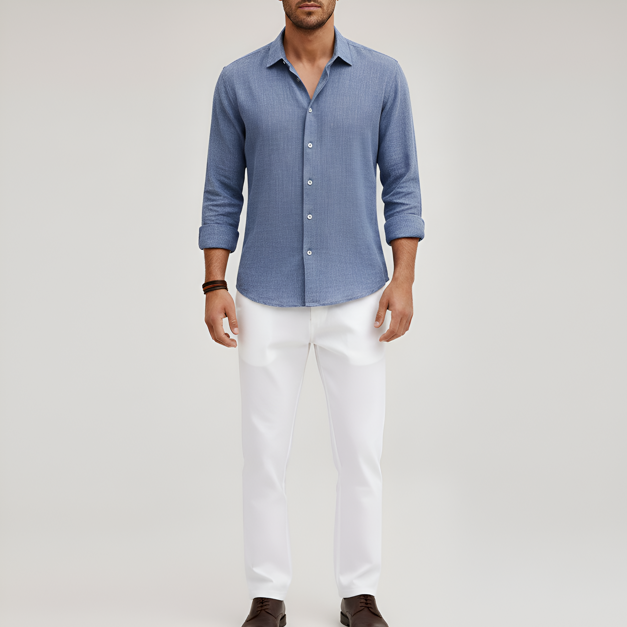 Bellivaro férfi pamut ing hosszú ujjakkal