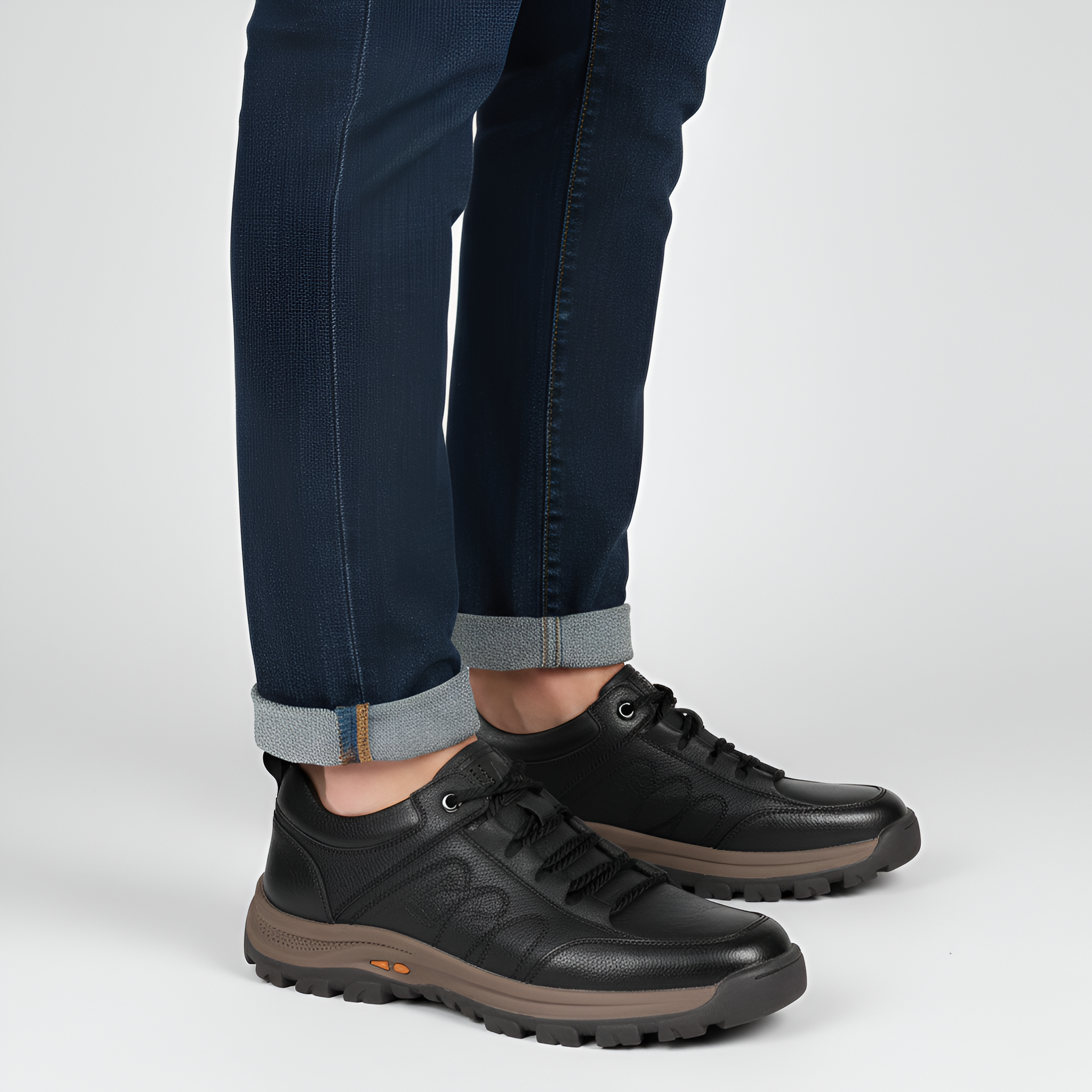 Bellivaro herre læder sneakers med skridsikker sål