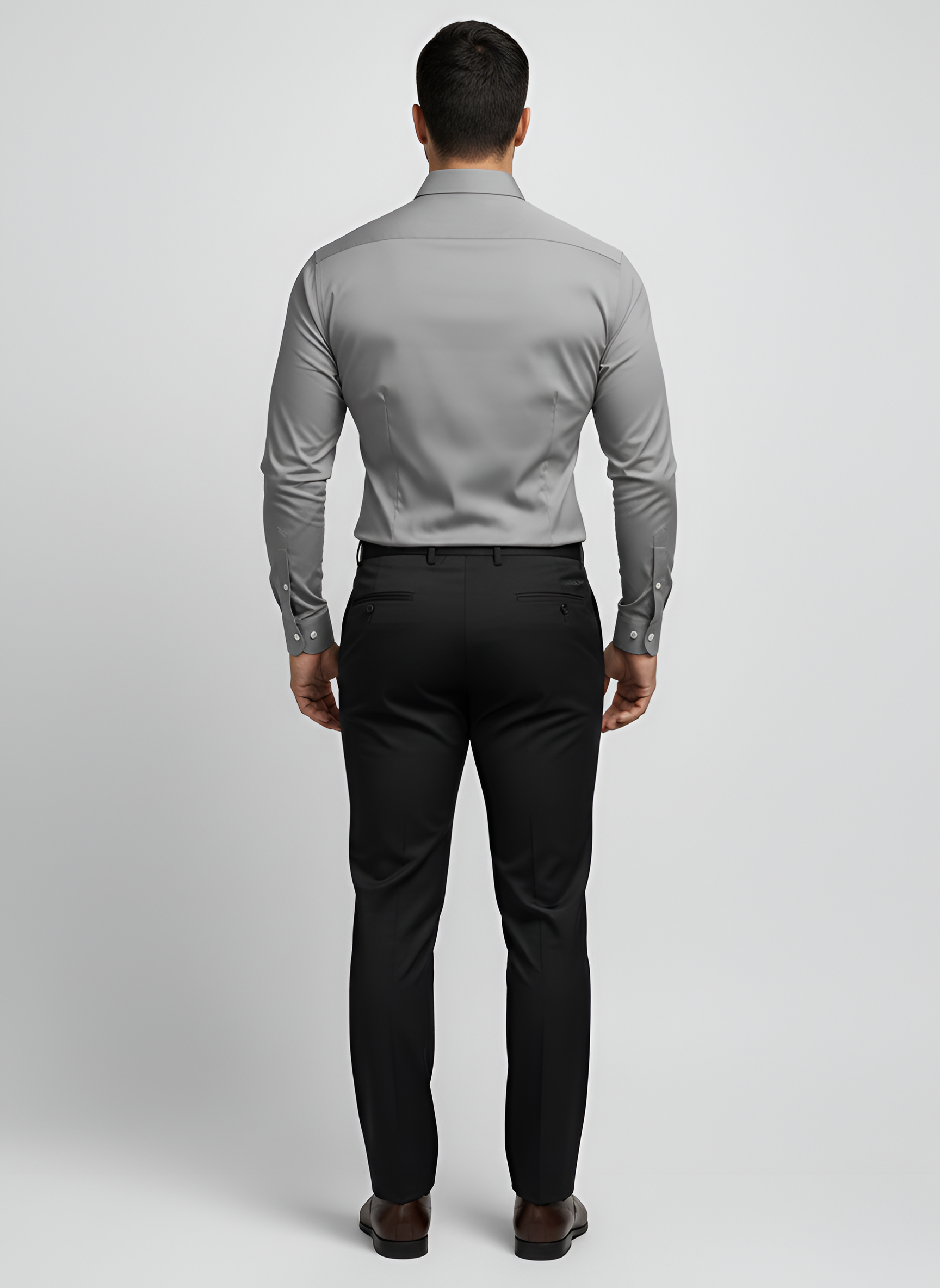 Bellivaro Herre Skjorte Slim Fit Stretch Business Casual Langærmet