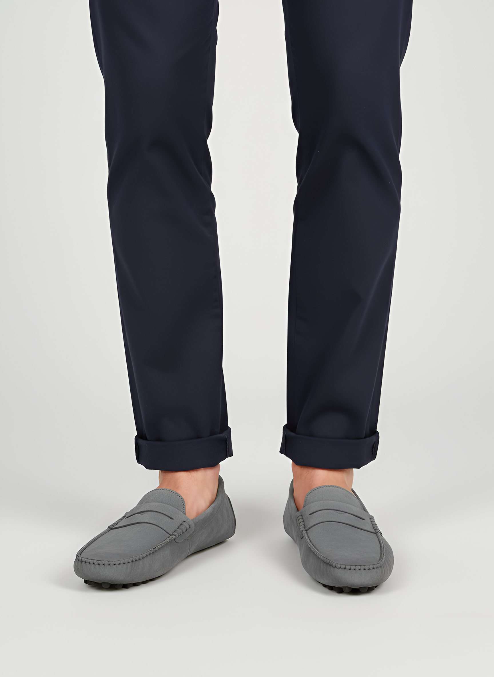 Bellivaro Herre Loafers i Ruskind Komfortable Mokkasiner i Læder