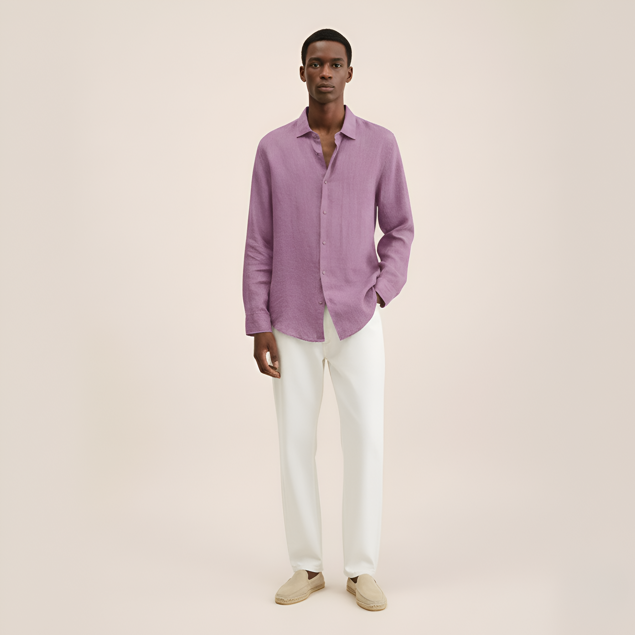 Bellivaro ανδρικό πουκάμισο από λινό μακρυμάνικο casual εφαρμογή