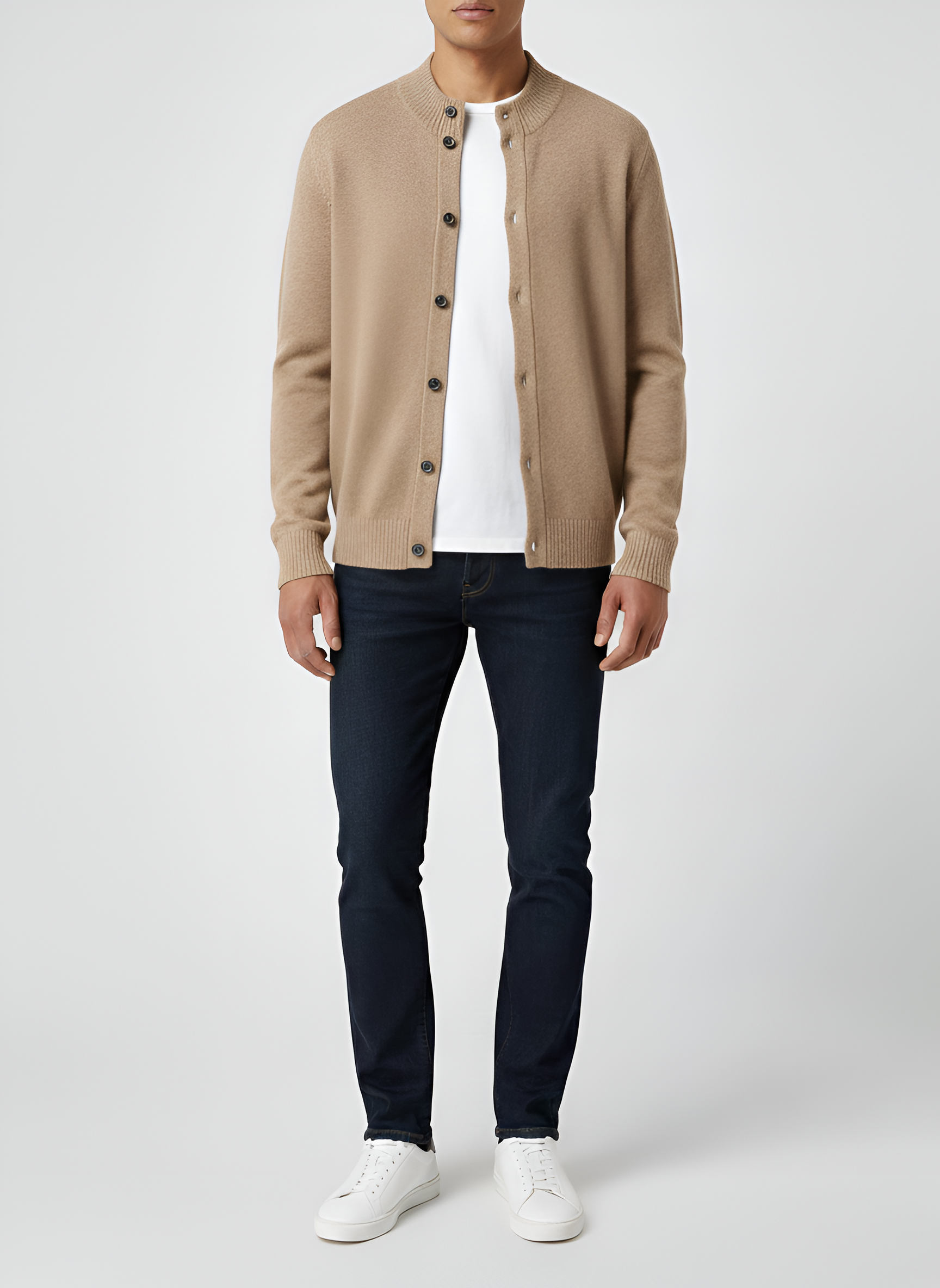 Bellivaro ανδρική ζακέτα από κασμίρι μαλλί με κουμπιά