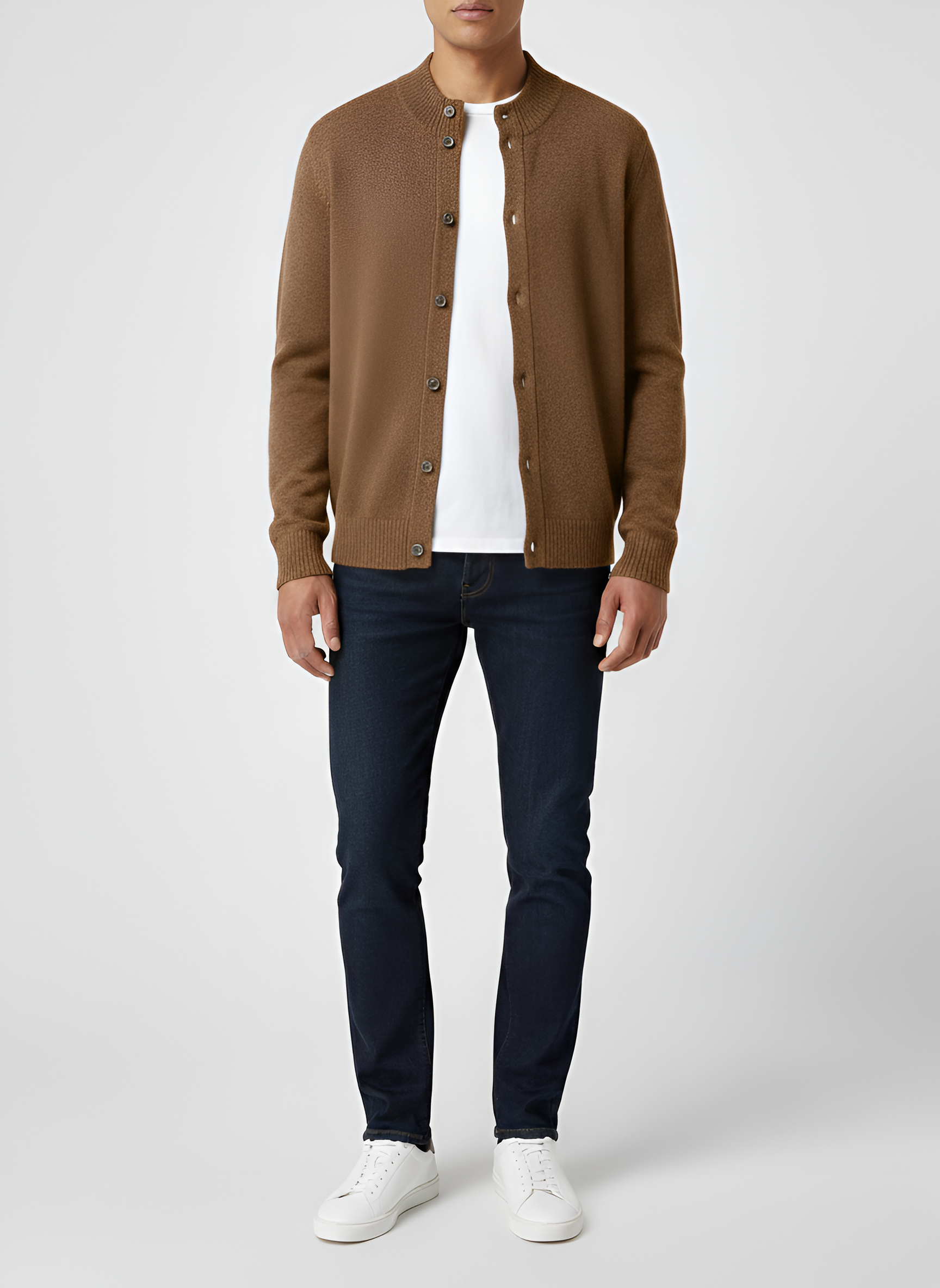 Bellivaro ανδρική ζακέτα από κασμίρι μαλλί με κουμπιά