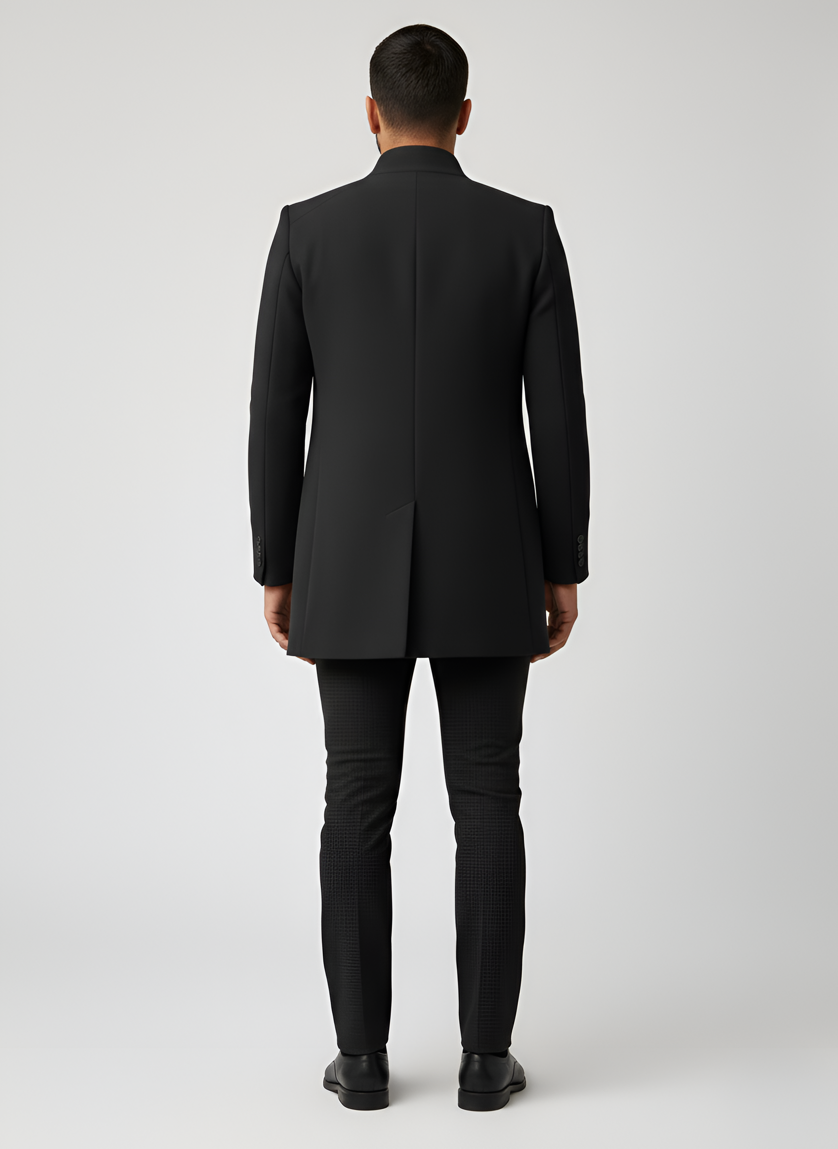 Bellivaro férfi blézer álló gallérral gyapjúkeverékből