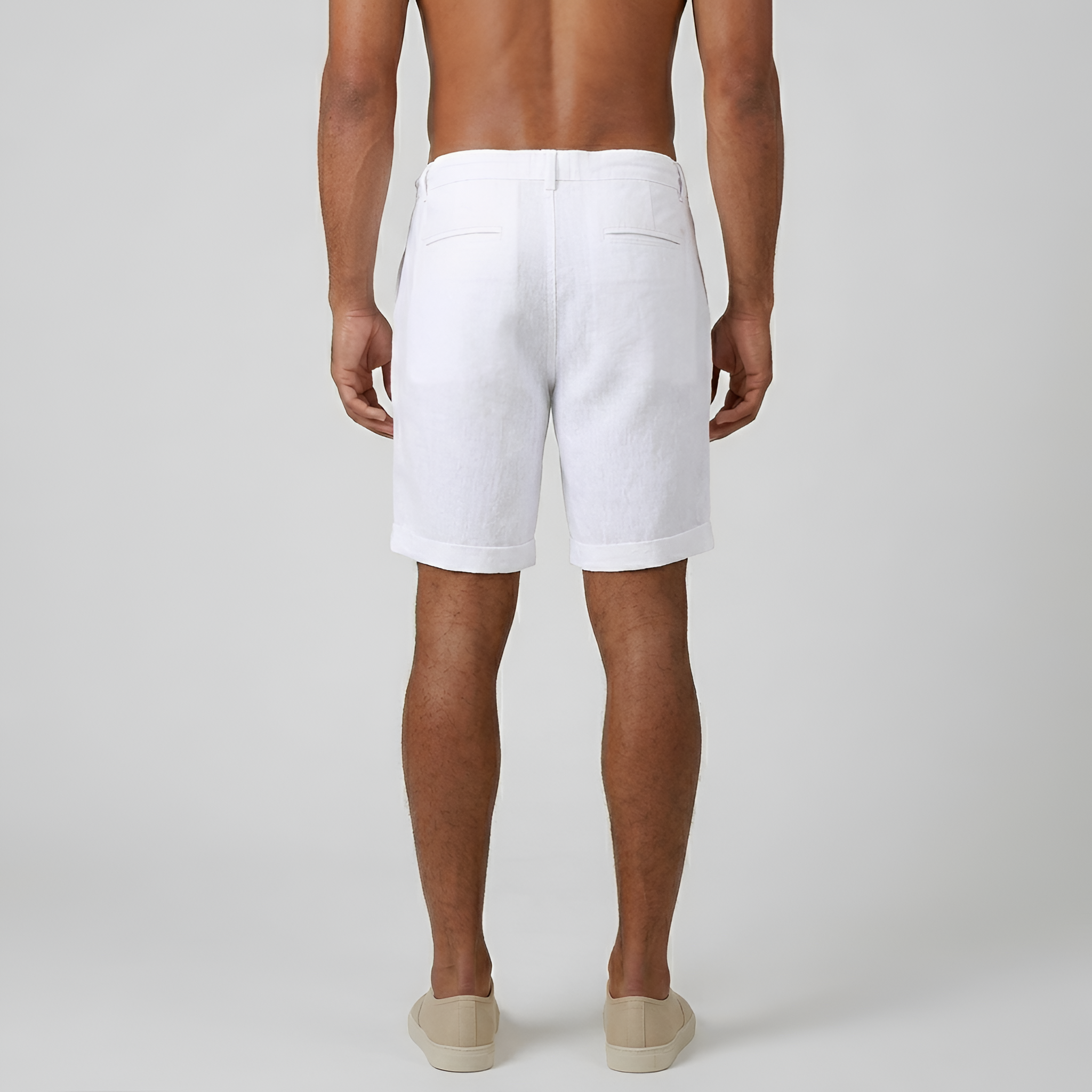 Calções de homem com cintura elástica e cordão, calções de verão