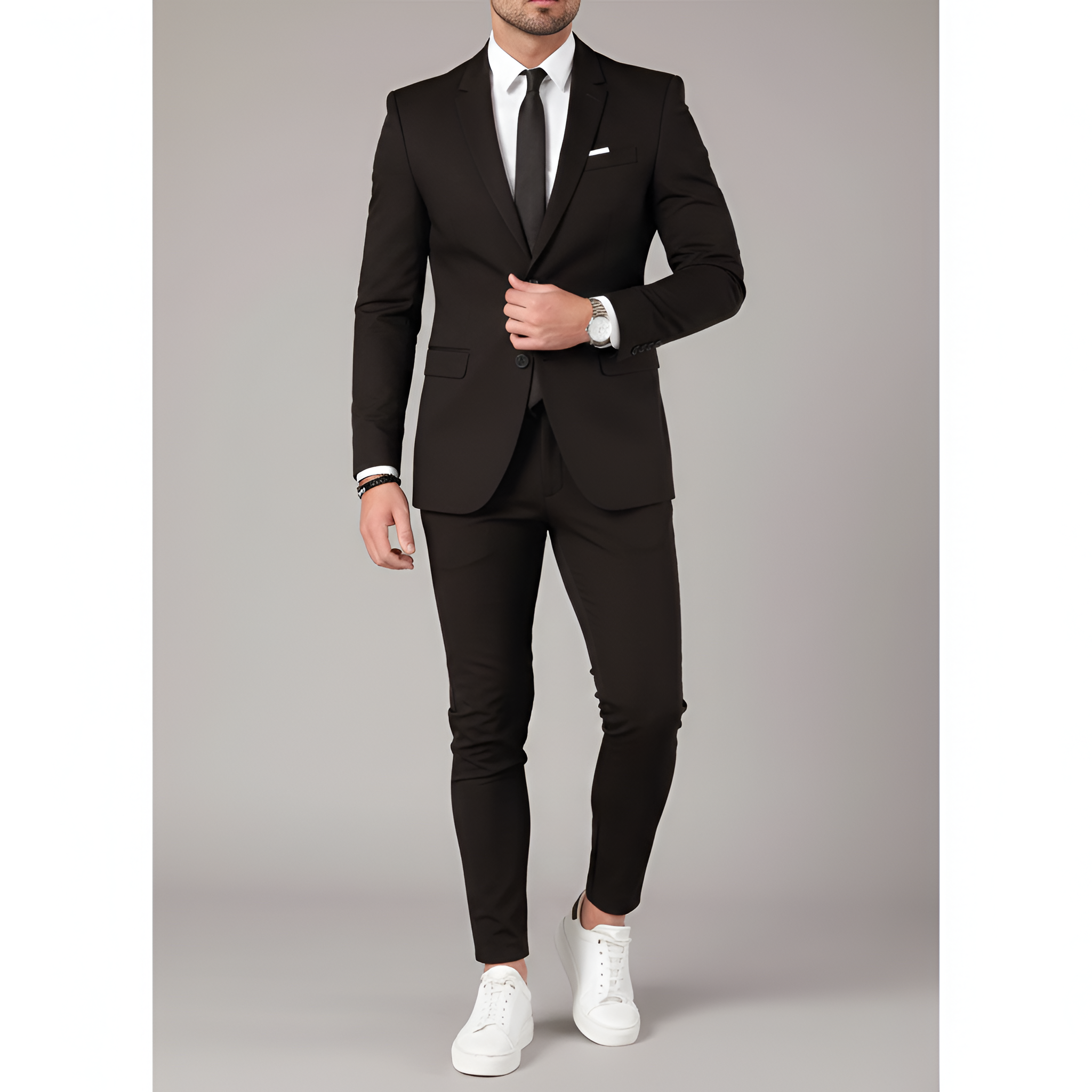 Traje de hombre Bellivaro slim fit con blazer y pantalones de corte clásico