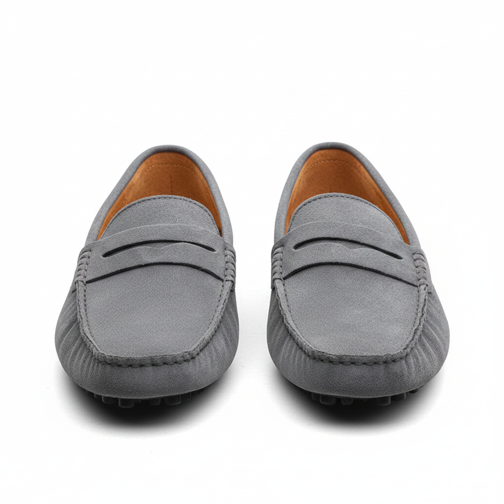 Bellivaro herre loafers i ruskind til komfort og hverdagsbrug