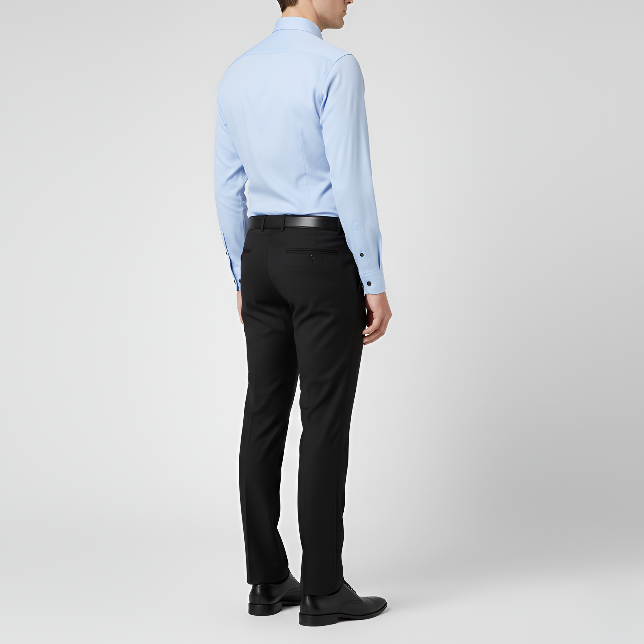 Chemise homme Bellivaro à manches longues en coton coupe slim