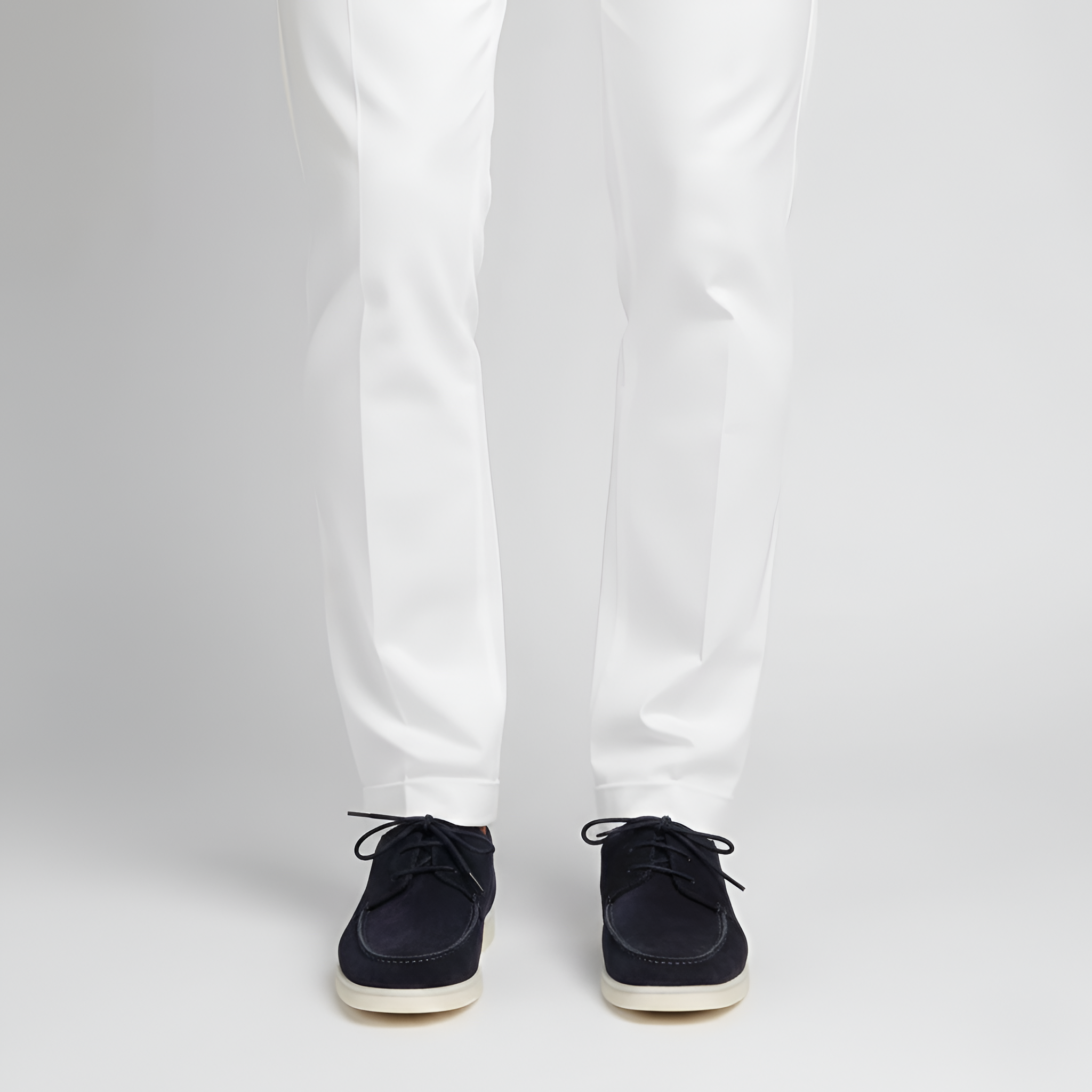 Bellivaro herresko i ruskind med snørebånd og komfortsål