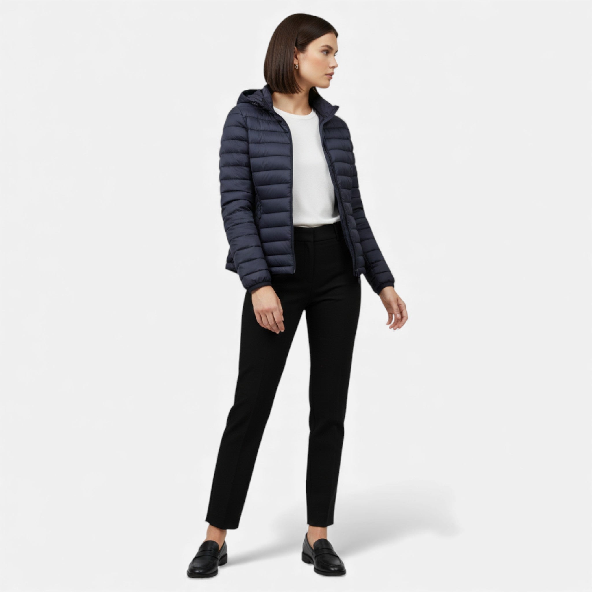 Damen Steppjacke mit Kapuze – Leichte Übergangsjacke