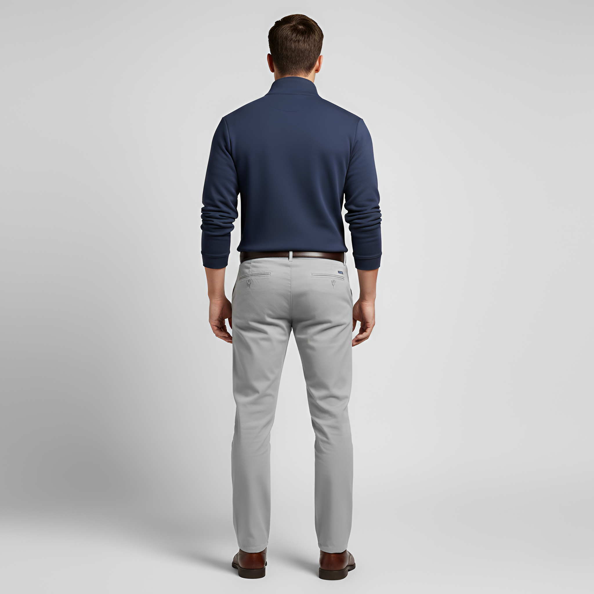 Bellivaro ανδρικό πουλόβερ με μισό φερμουάρ μακρυμάνικο