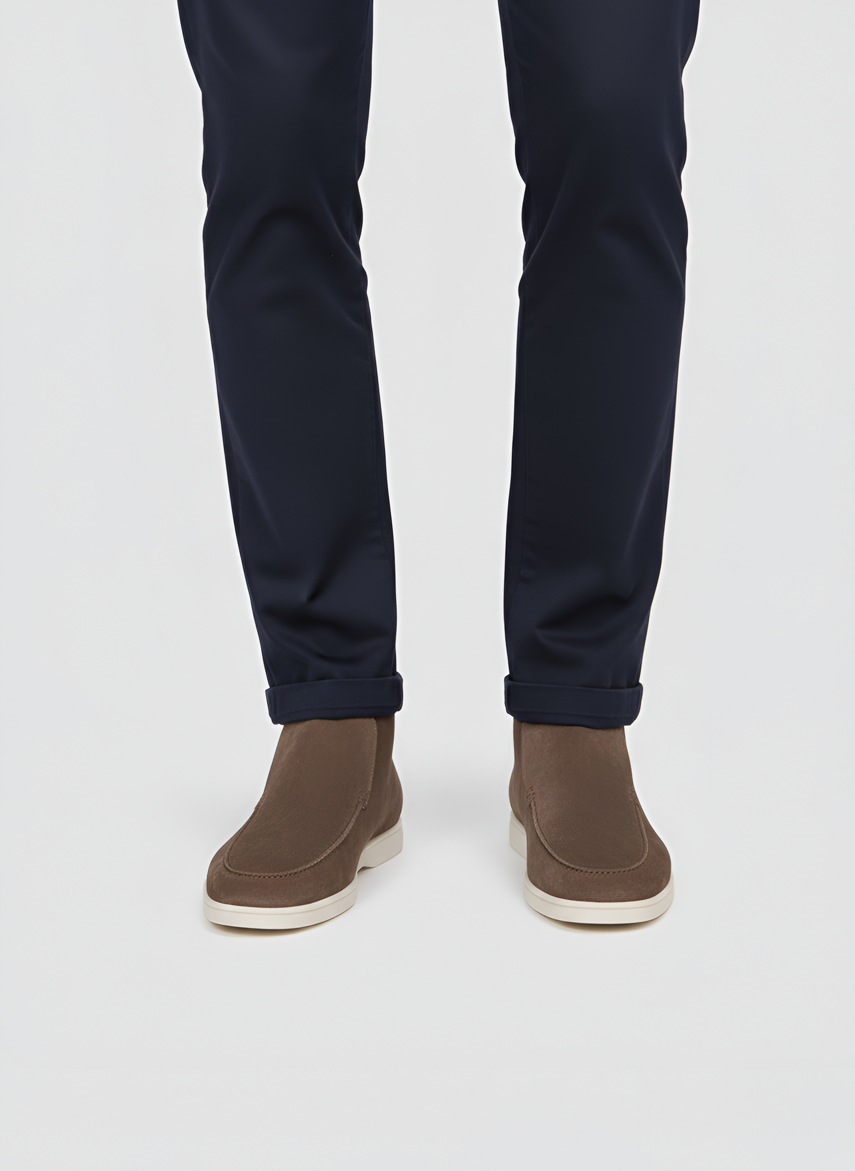 Bellivaro Herre Loafers i Ruskind med Slip-On Design og Komfortabel Sål