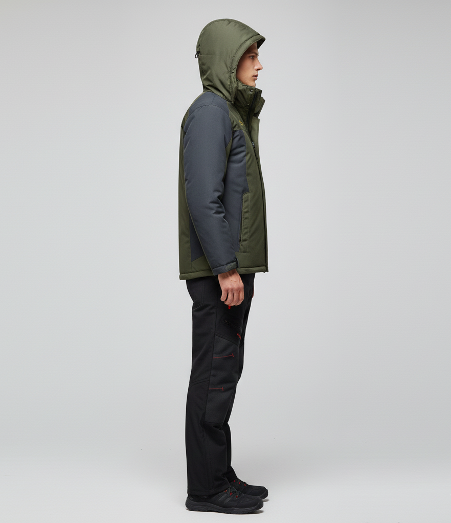 Σετ εξωτερικού χώρου Bellivaro για άνδρες, αδιάβροχο μπουφάν και θερμικό παντελόνι