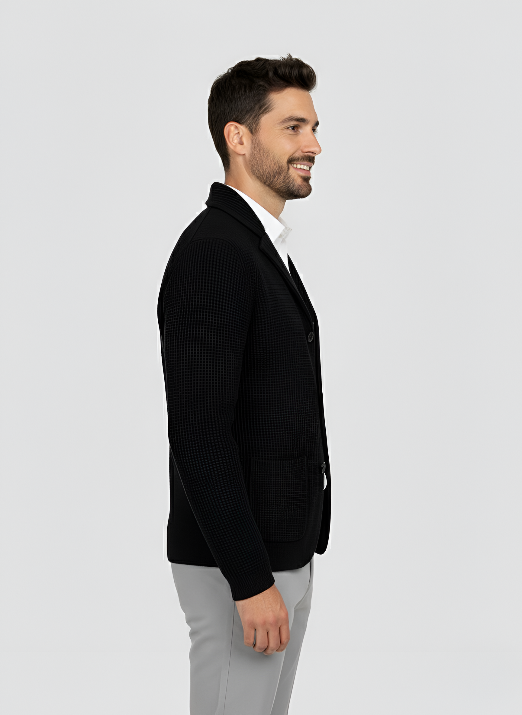 Bellivaro πλεκτή ζακέτα για άντρες με κουμπιά και ψηλό γιακά