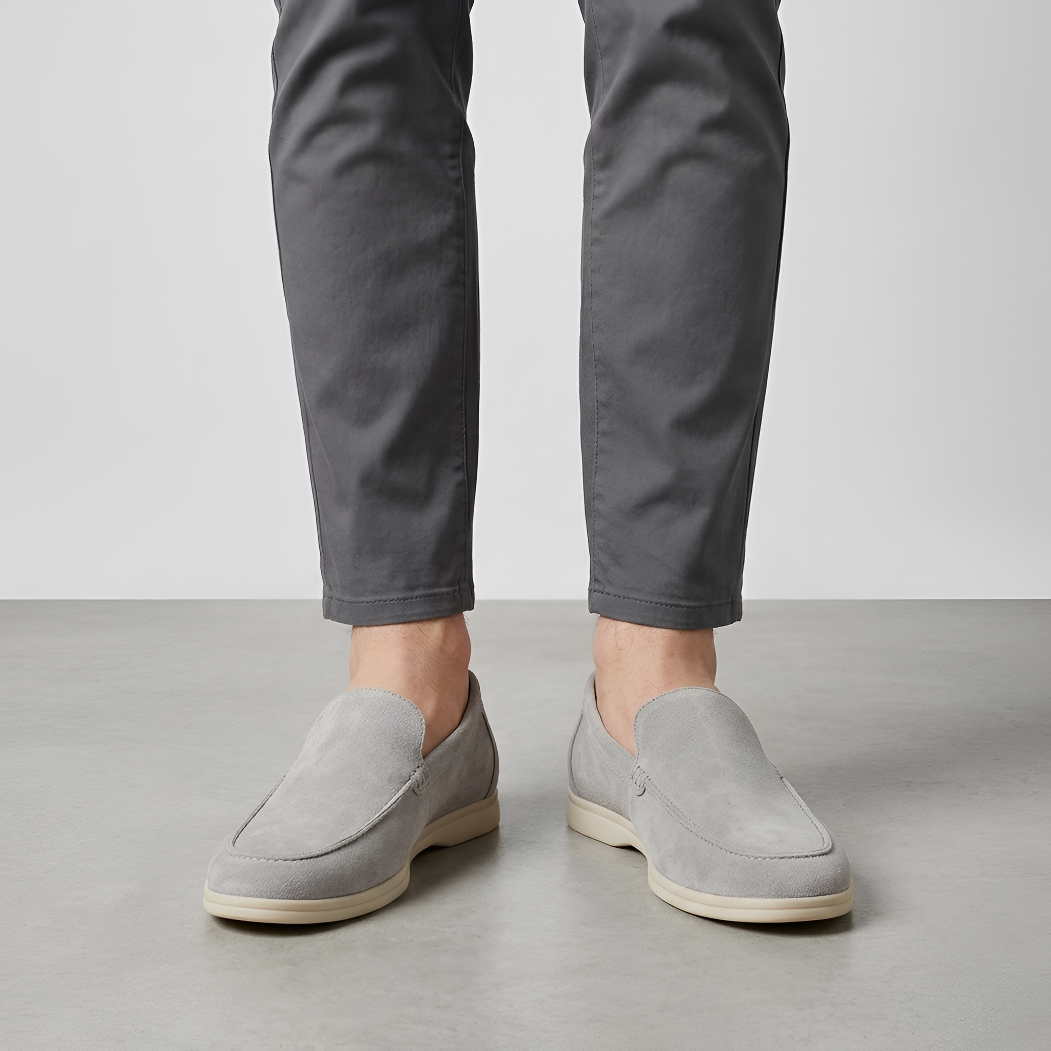 Veroux Mode | Mocasines de ante para hombre – Elegancia Old Money, Sofisticación atemporal en calzado