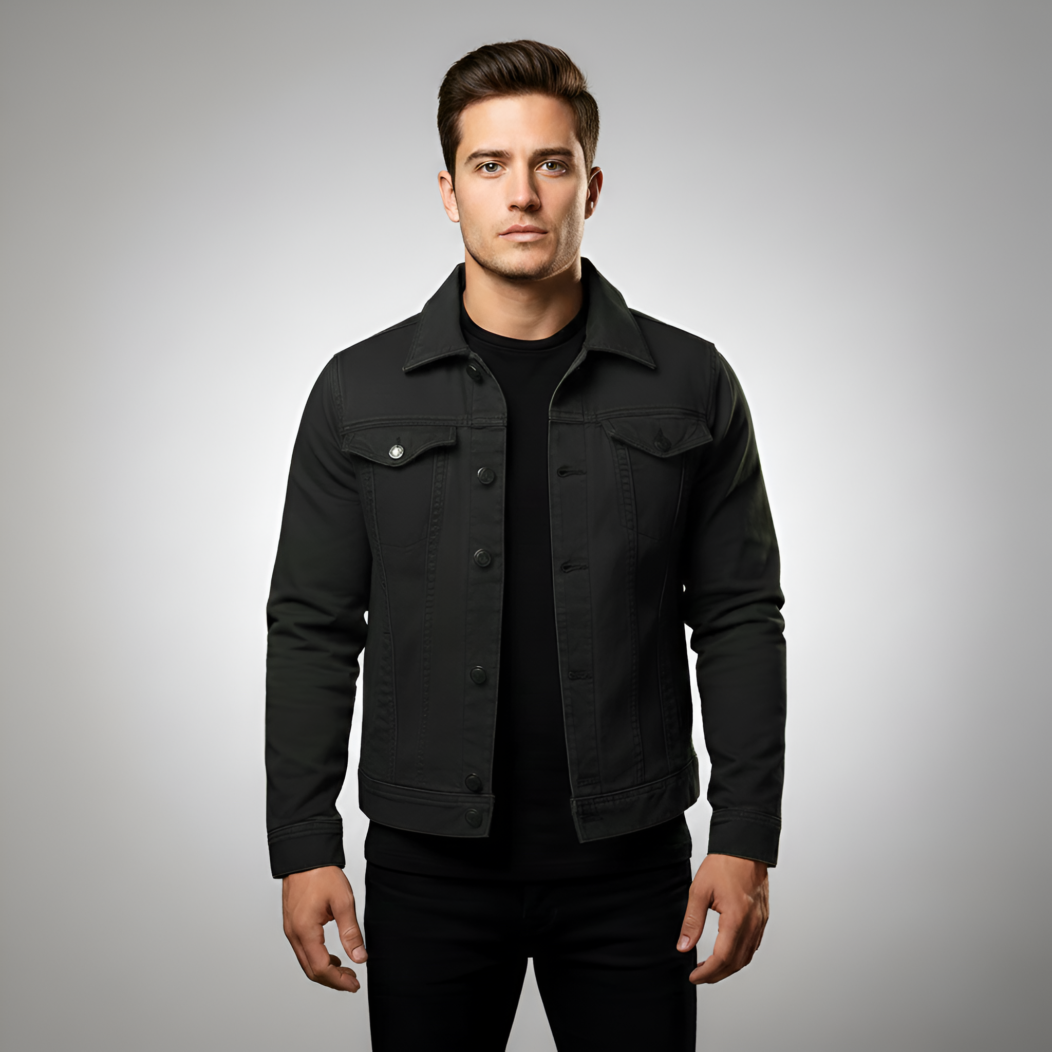 Chaqueta vaquera de algodón para hombre Bellivaro con corte clásico