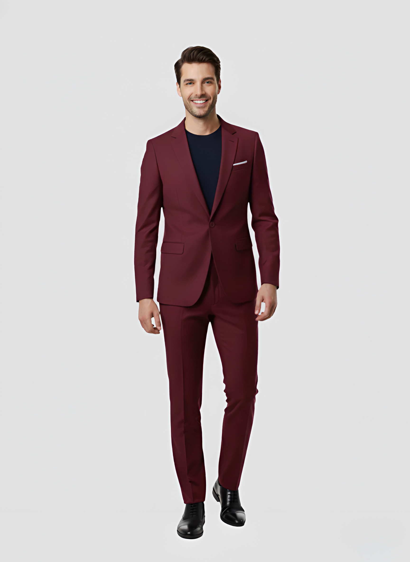 Σετ σακάκι και παντελόνι Bellivaro ανδρικό κλασικό κοστούμι slim fit