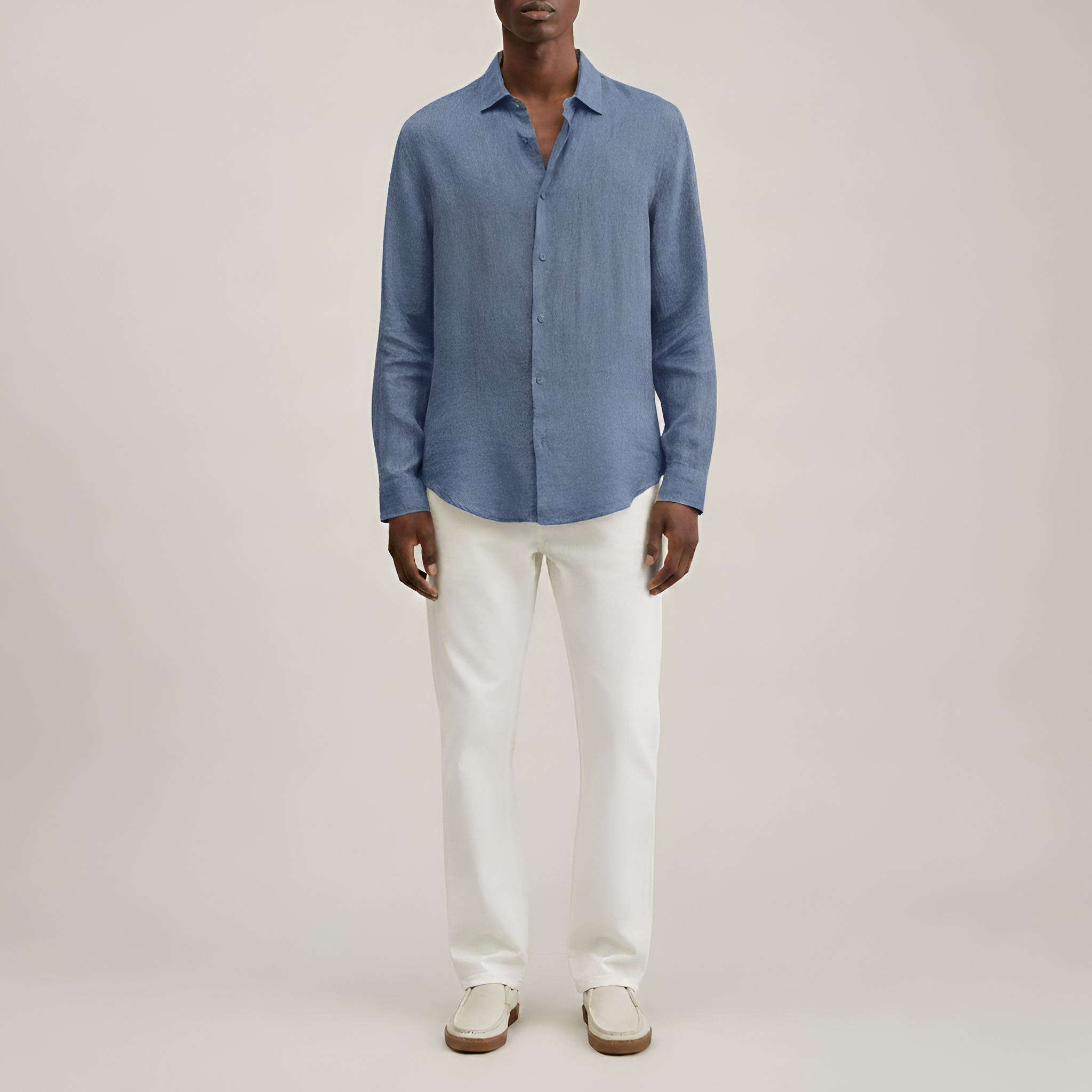 Bellivaro ανδρικό πουκάμισο από λινό μακρυμάνικο casual εφαρμογή