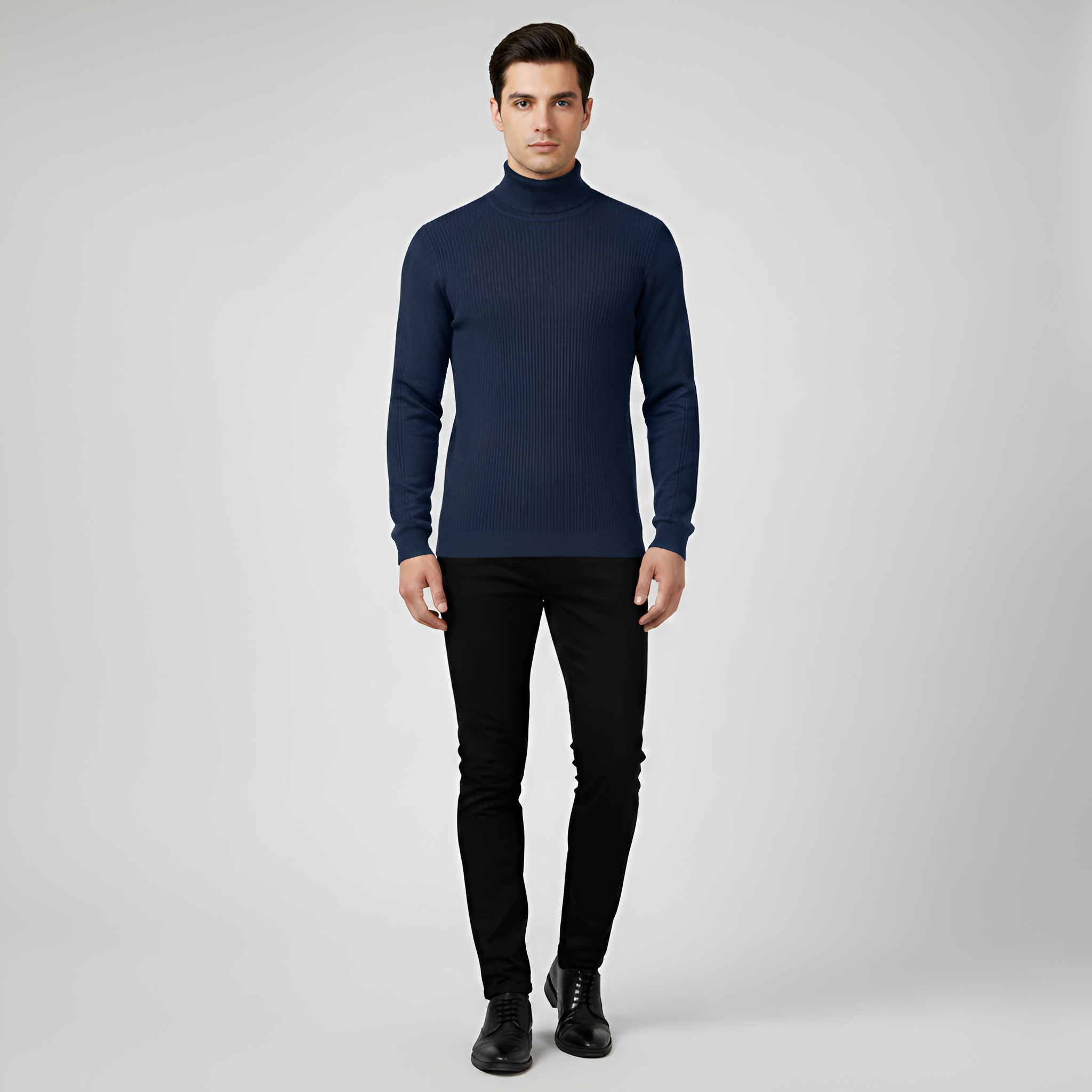 Pull à col roulé en laine pour homme Bellivaro