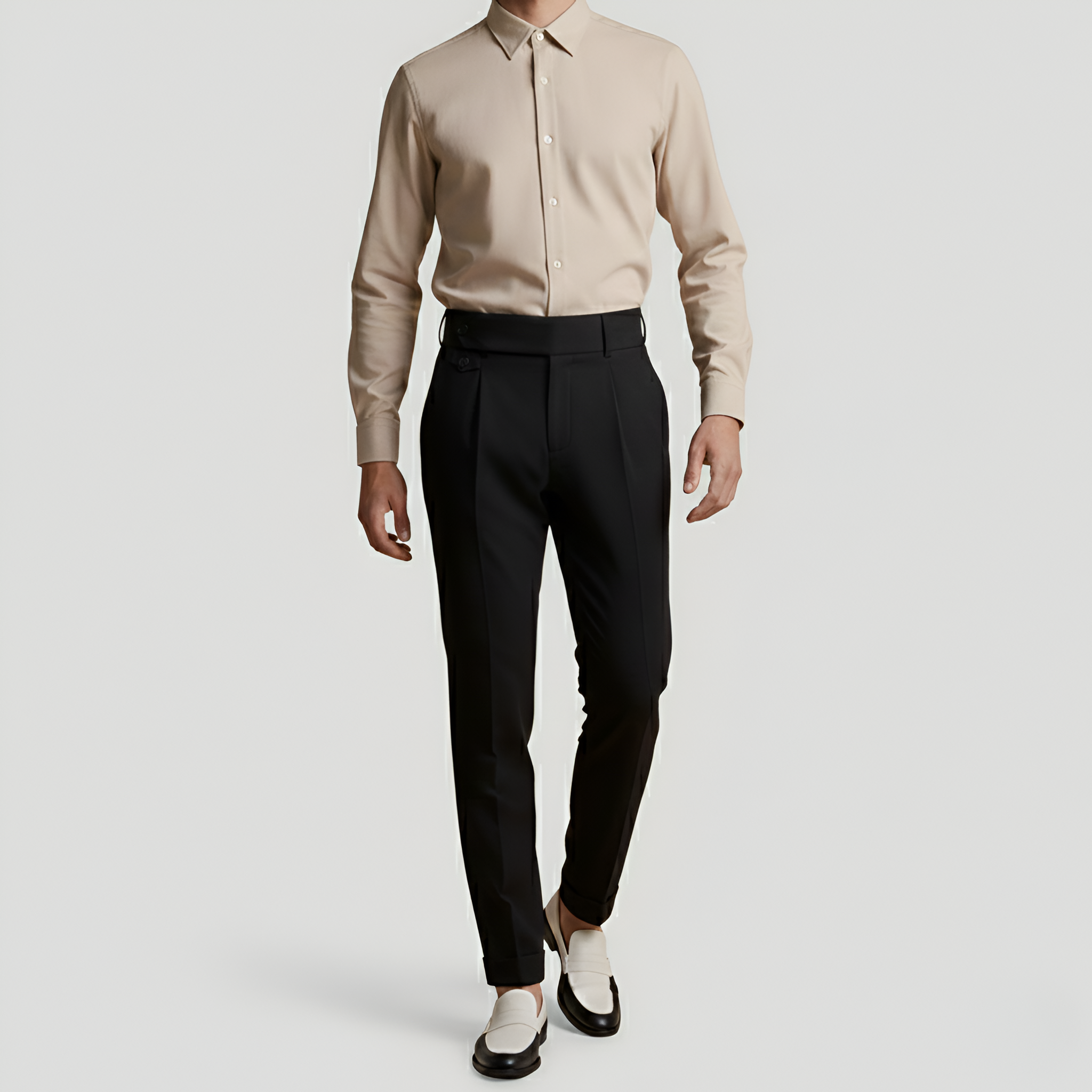 Bellivaro ανδρικό παντελόνι με ψηλή μέση και ραμμένη εφαρμογή