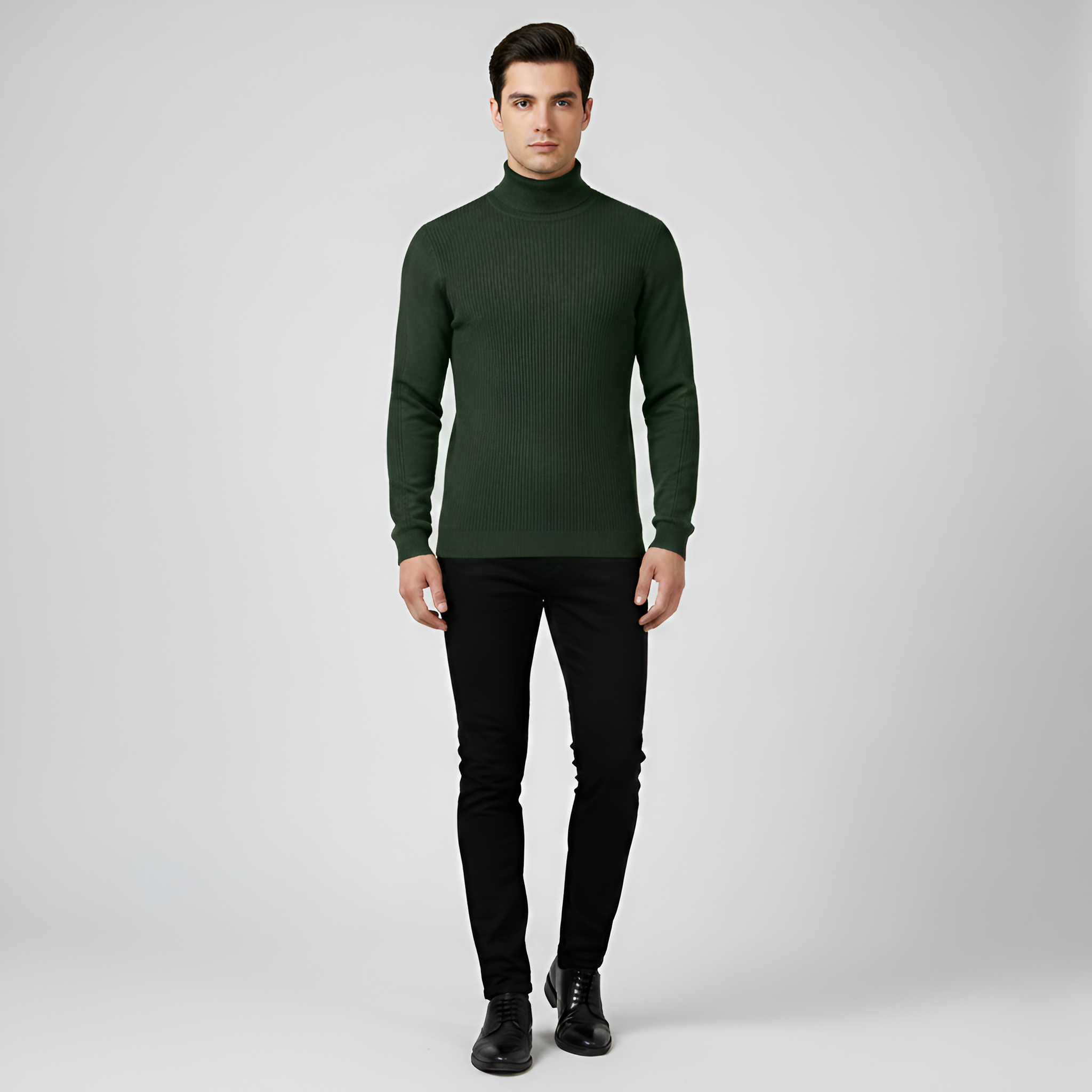 Pull à col roulé en laine pour homme Bellivaro